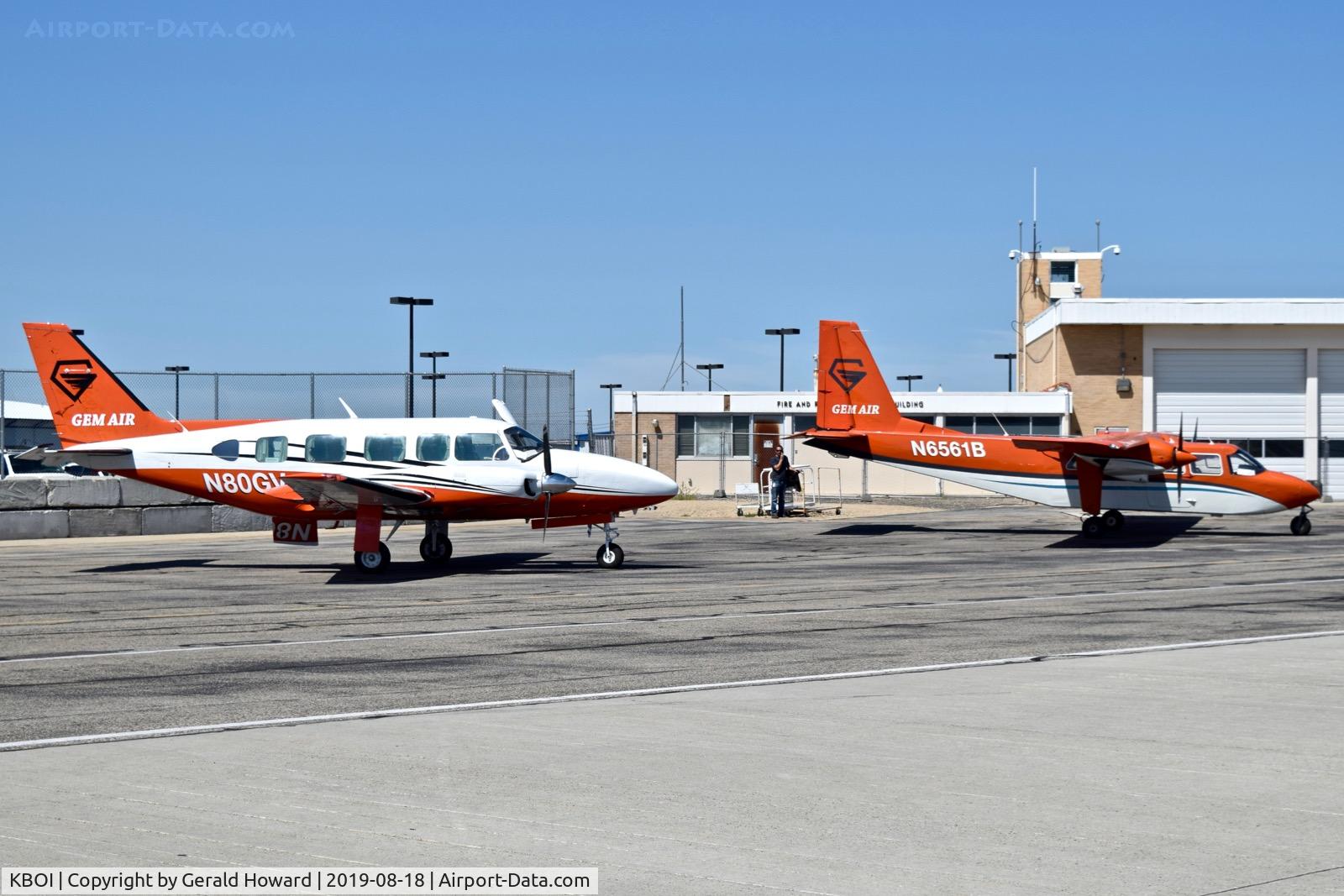 Boise Air Terminal/gowen Fld Airport (BOI) - Parked on the back country ramp.