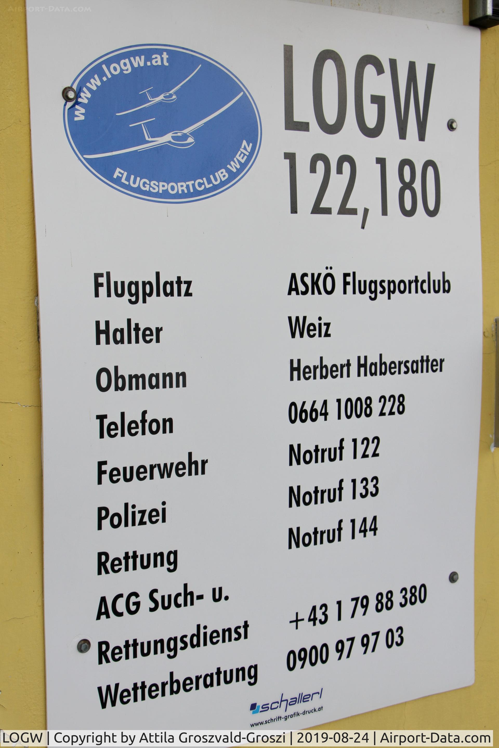 LOGW Airport - LOGW - Weiz, Unterfladnitz