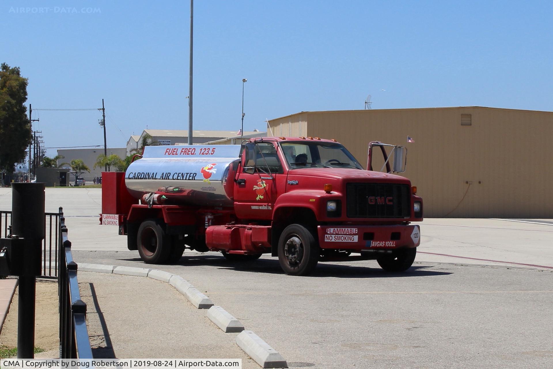Camarillo Airport (CMA) - Cardinal Air Center Mobile Fueler-100LL, CMA has multiple fueling choices including Self-Serve near the Control Tower.