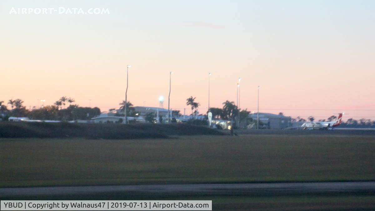 Bundaberg Airport, Bundaberg, Queensland Australia (YBUD) - Bundaberg Airport YBUD viewed from Isis Highway at Dawn on 13Jul2019. (Low Res.)