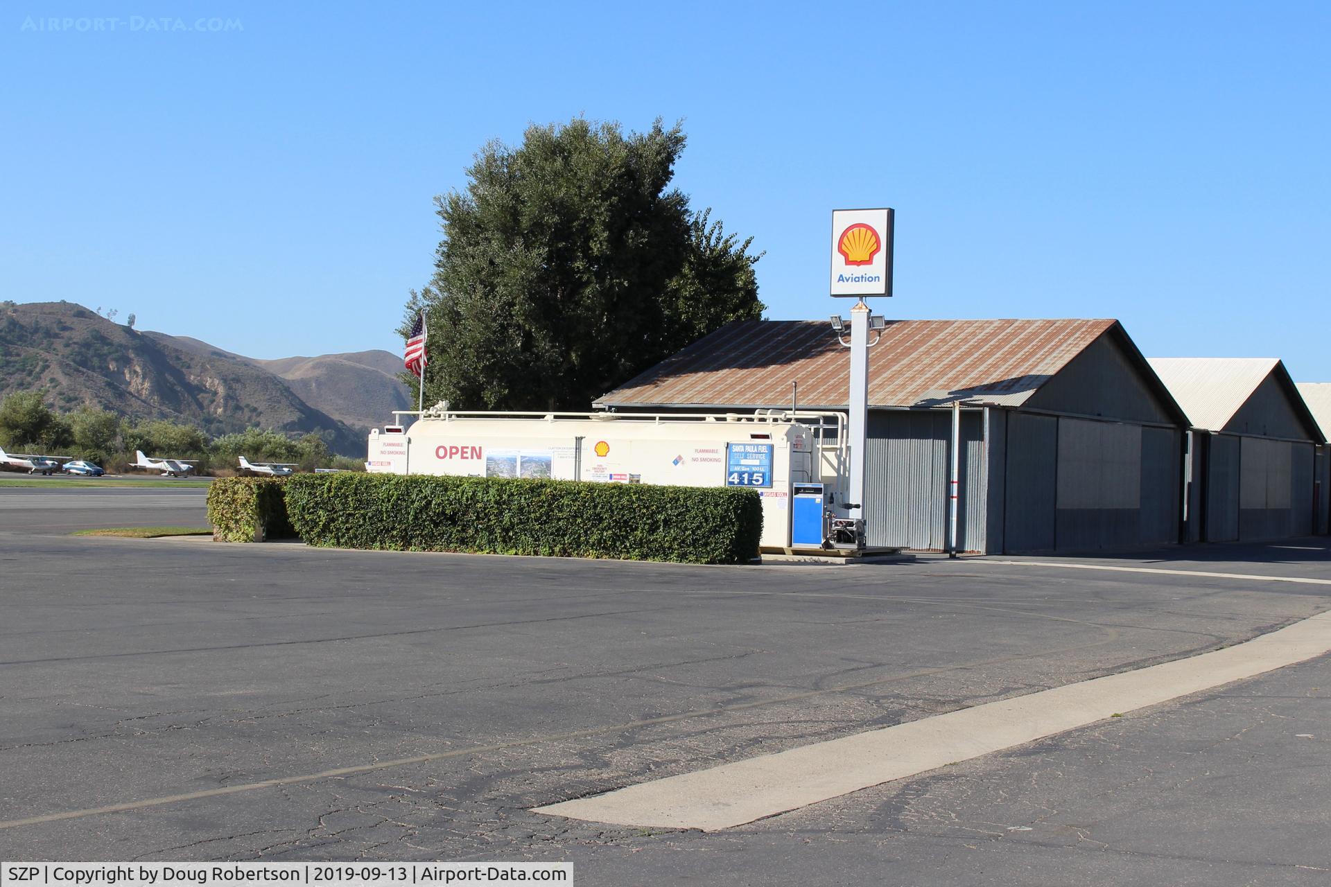 Santa Paula Airport (SZP) - Santa Paula SHELL 100LL Self-Serve Fuel Dock, no price change