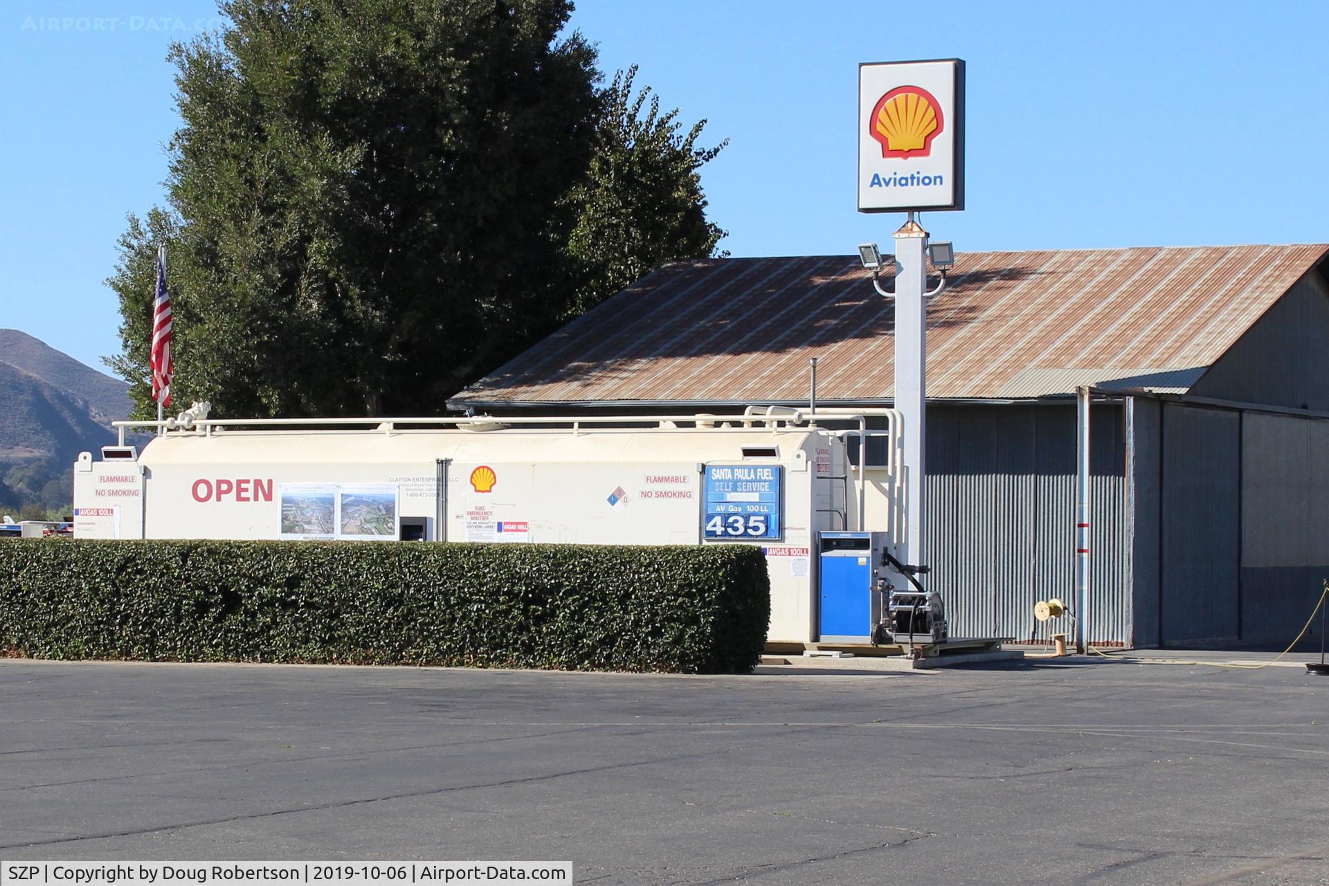 Santa Paula Airport (SZP) - Santa Paula SHELL 100LL Self-Serve, note price increase
