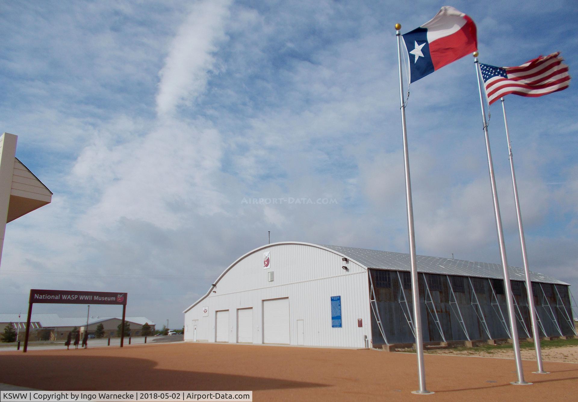 Avenger Field Airport (SWW) - hangar next to the National WASP WWII Museum at Avenger Field, Sweetwater TX