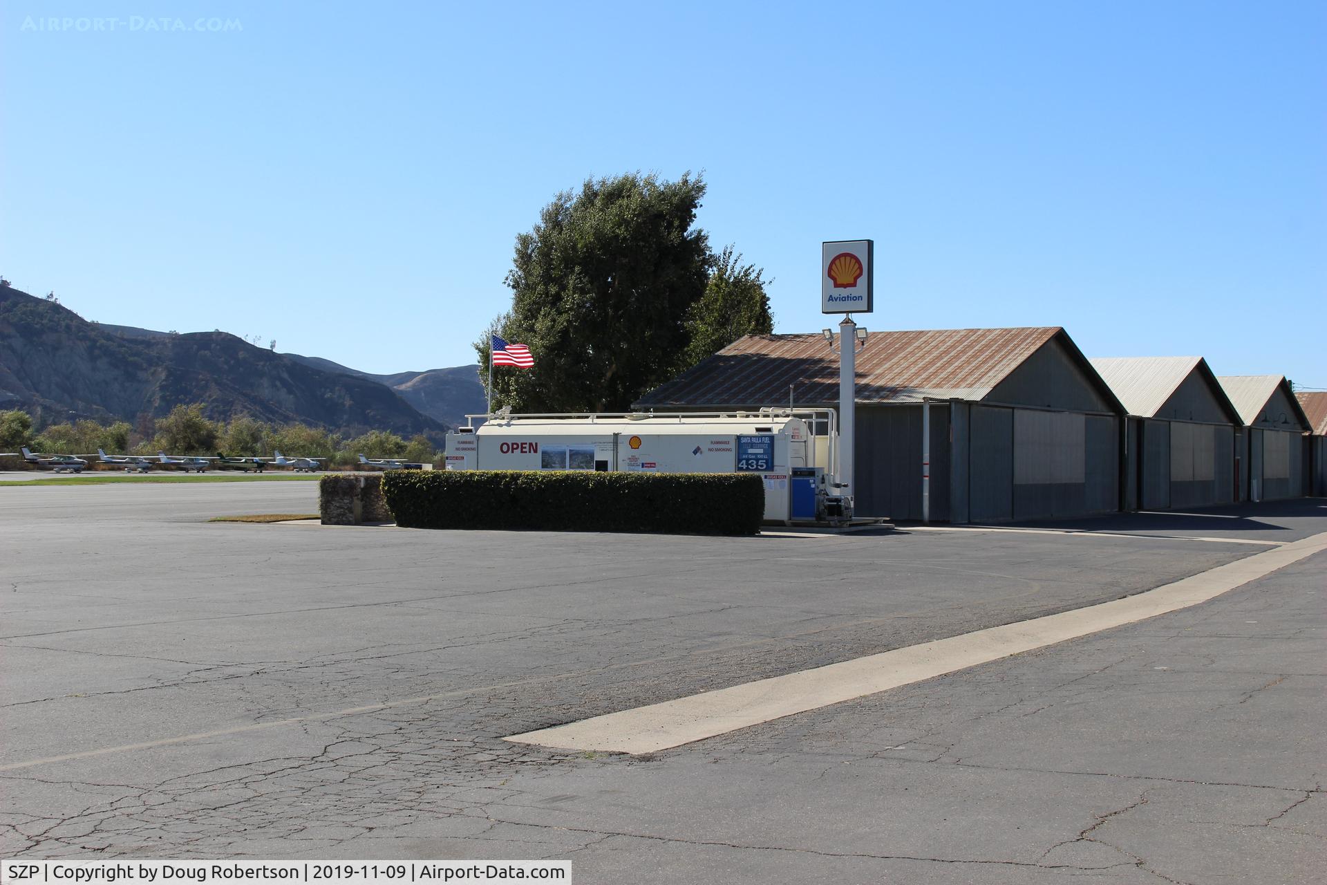 Santa Paula Airport (SZP) - Santa Paula SHELL 100LL self-serve Fuel Dock, no price change.