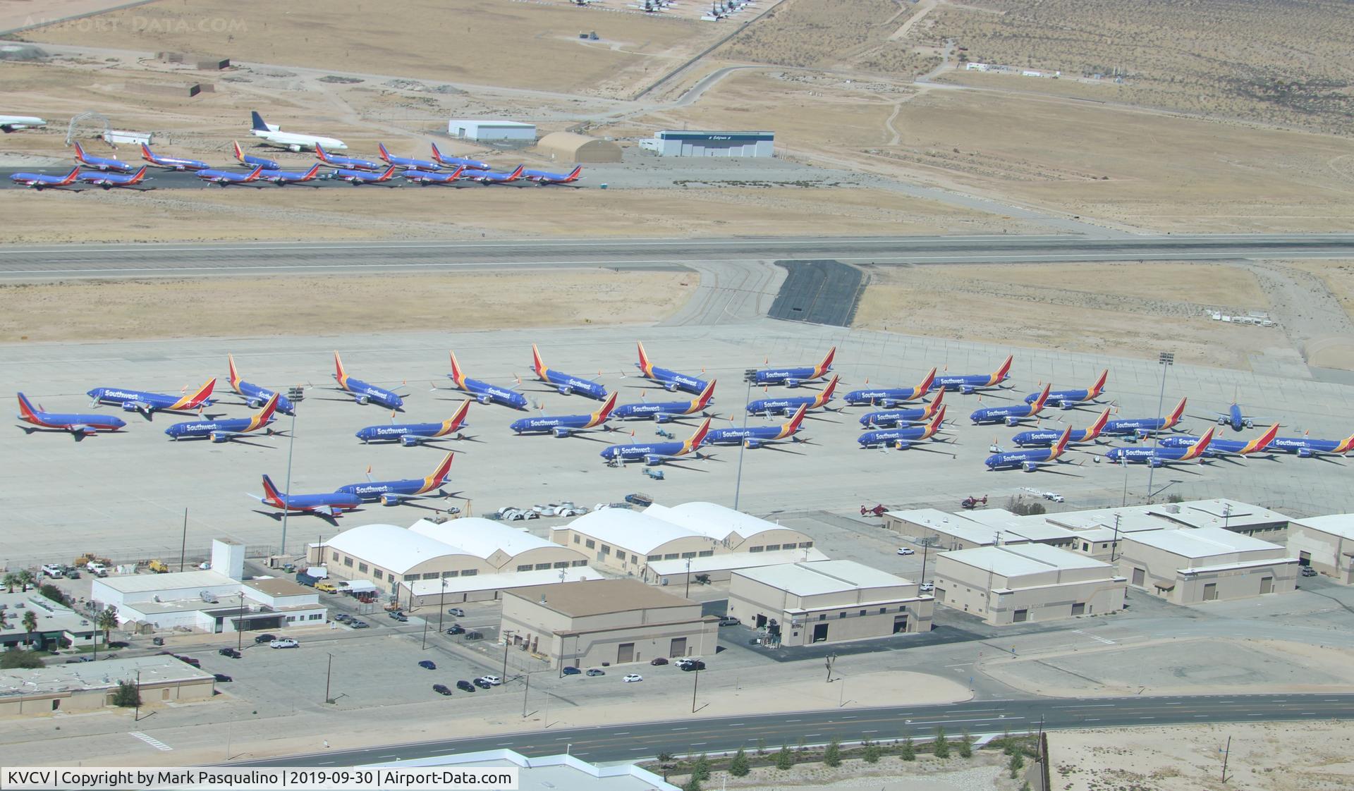 Southern California Logistics Airport (VCV) - Southwest Boeing 737-8 MAX fleet in storage