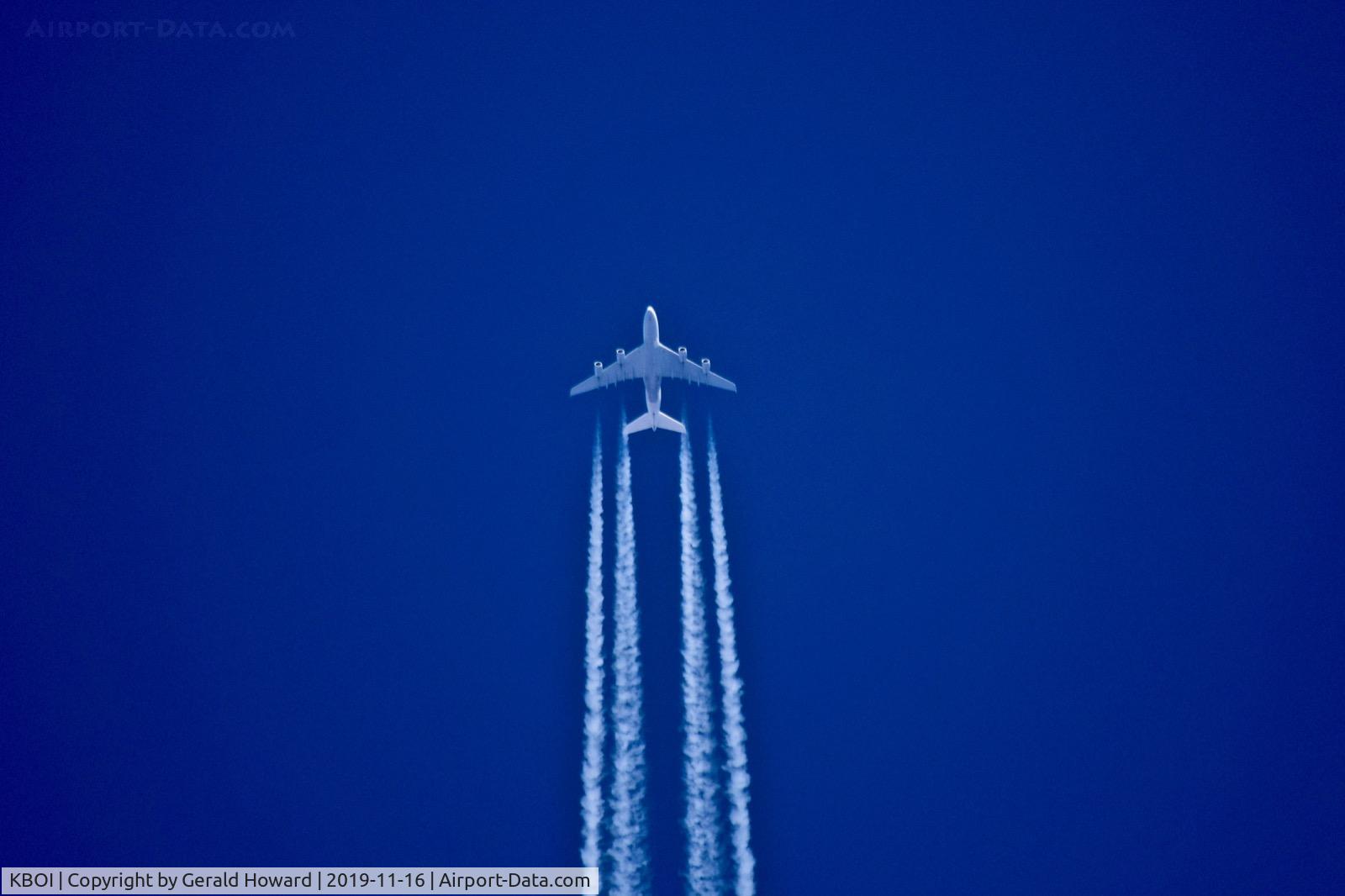 Boise Air Terminal/gowen Fld Airport (BOI) - Daily we get aircraft flying non stop from Europe to LAX flying over BOI.