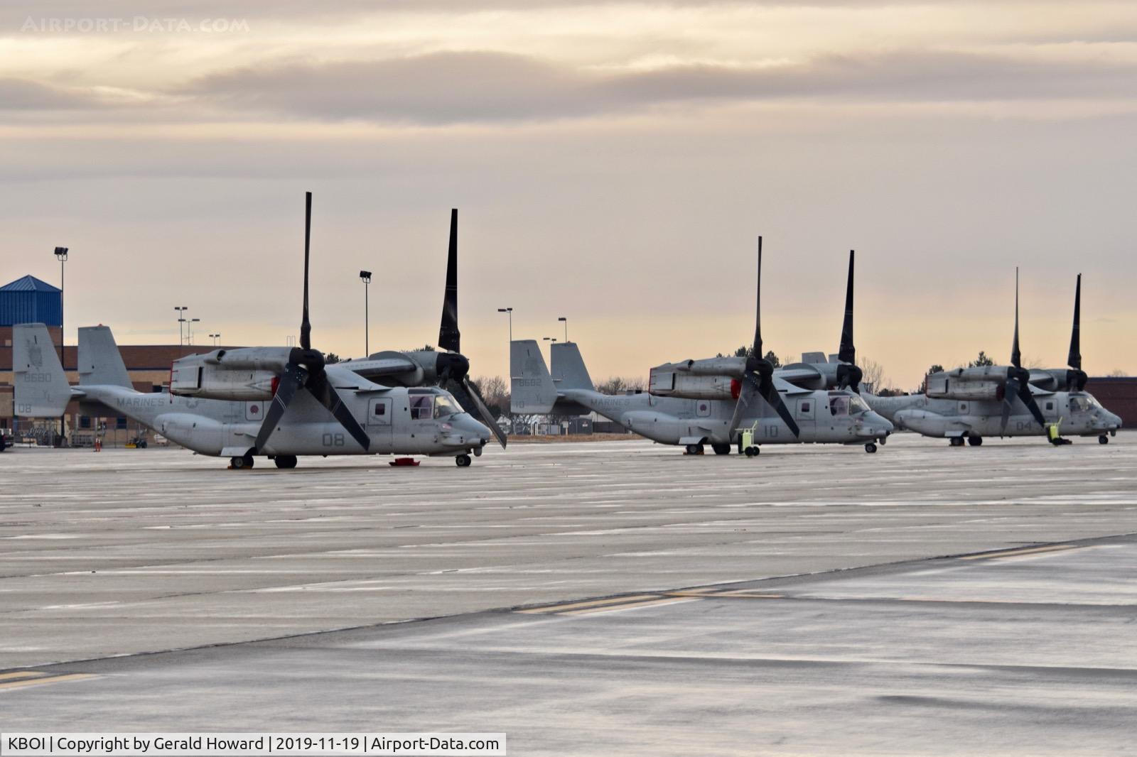 Boise Air Terminal/gowen Fld Airport (BOI) - Three MV-22Bs from VMM-362 