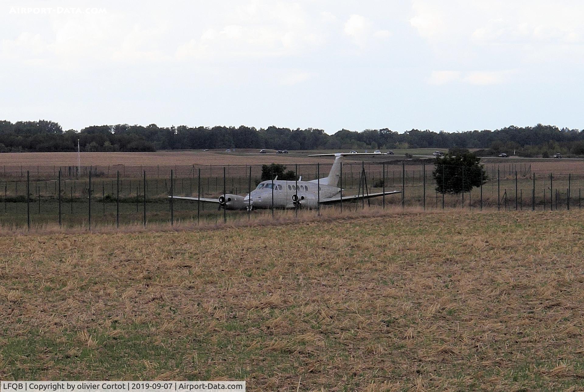 Troyes Barberey Airport, Troyes France (LFQB) - forgotten airplane in a corner of the airport
