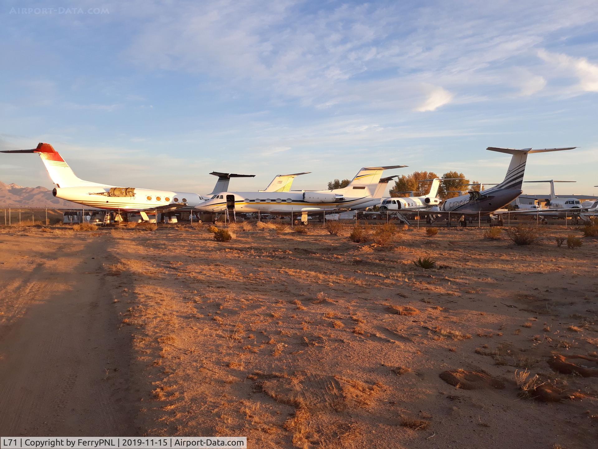 California City Municipal Airport (L71) - Sunrise at California City Airport. 