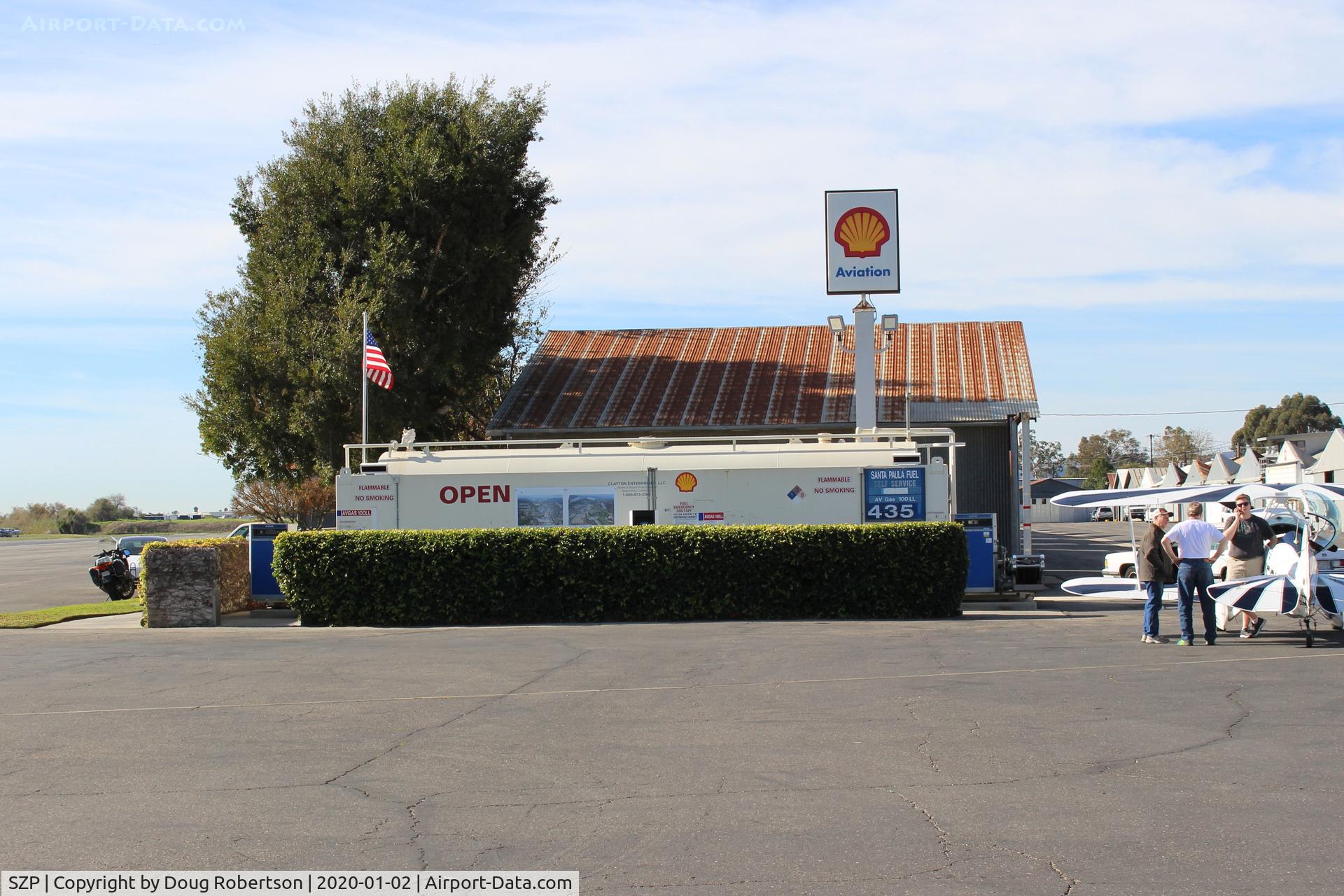 Santa Paula Airport (SZP) - Santa Paula Airport SHELL 100LL Fuel Dock, no price change