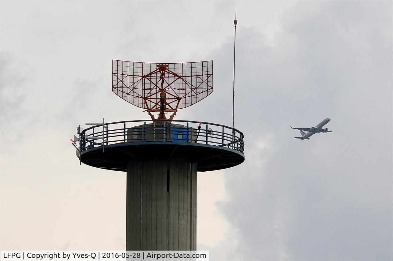 Paris Charles de Gaulle Airport (Roissy Airport), Paris France (LFPG) - Air traffic control radar tower, east sector, Roissy Charles De Gaulle Airport (LFPG-CDG)