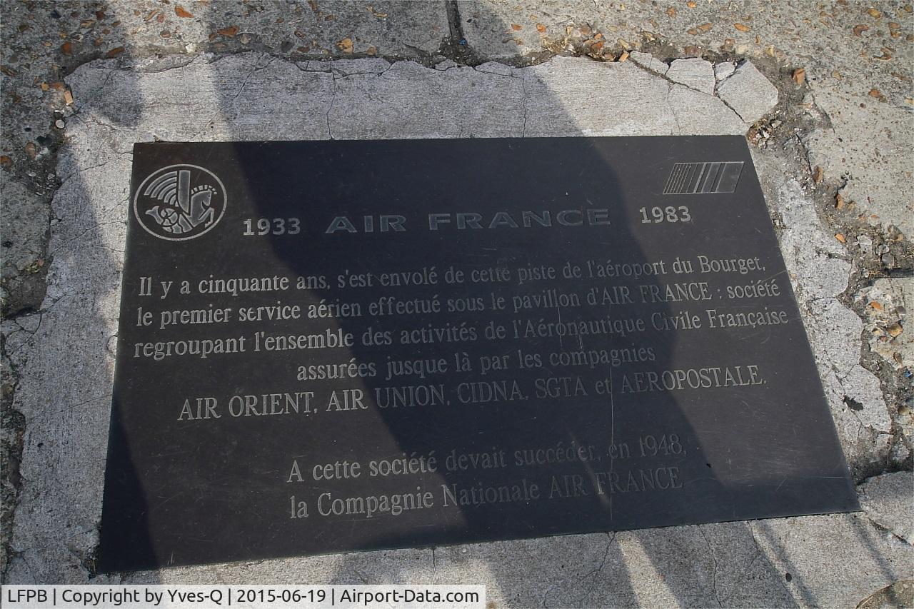 Paris Airport,  France (LFPB) - Slade commemorating one hundred years of the first Air France flight departing from Le Bourget, Paris-Le Bourget (LFPB-LBG) 