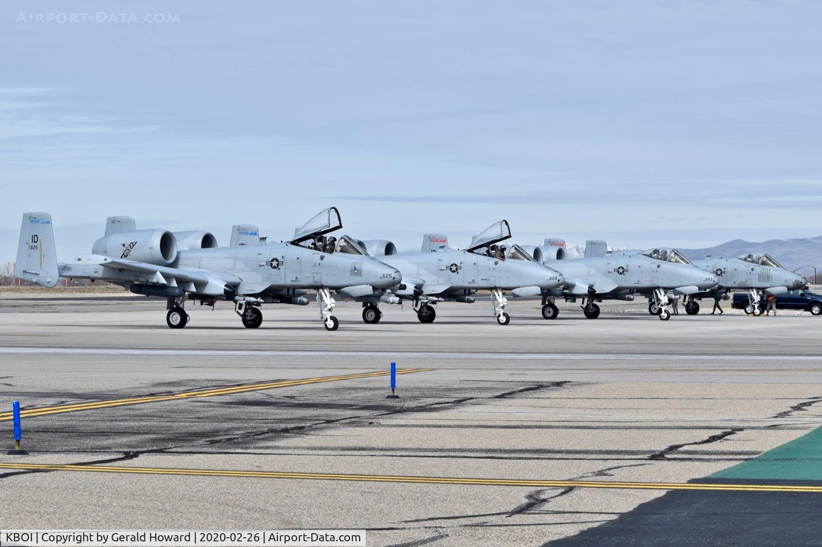 Boise Air Terminal/gowen Fld Airport (BOI) - Pre flight checks. 190th Fighter Sq., Idaho ANG.