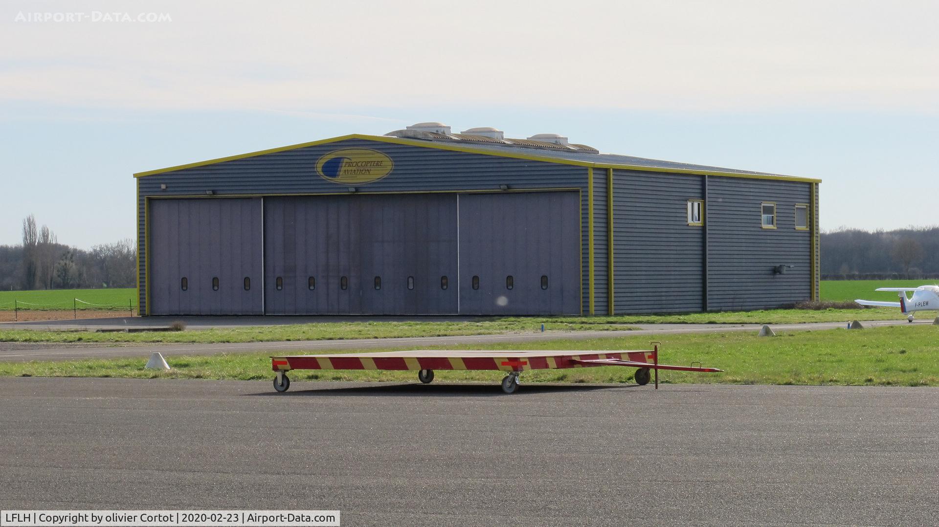 Chalon Champforgeuil Airport, Chalon France (LFLH) - One of the hangars on site
