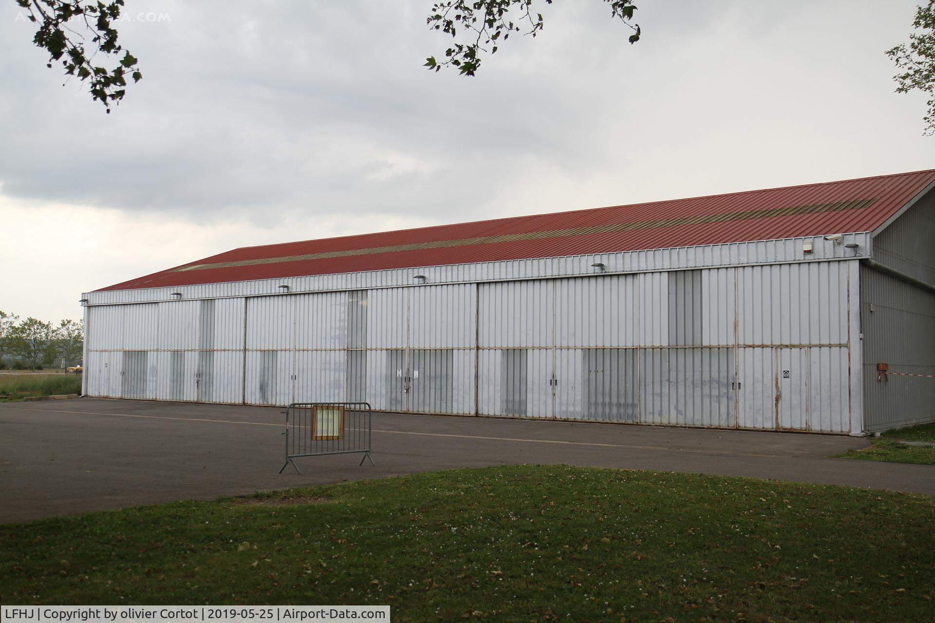 Lyon Corbas Airport, Lyon France (LFHJ) - One of the old hangars on site