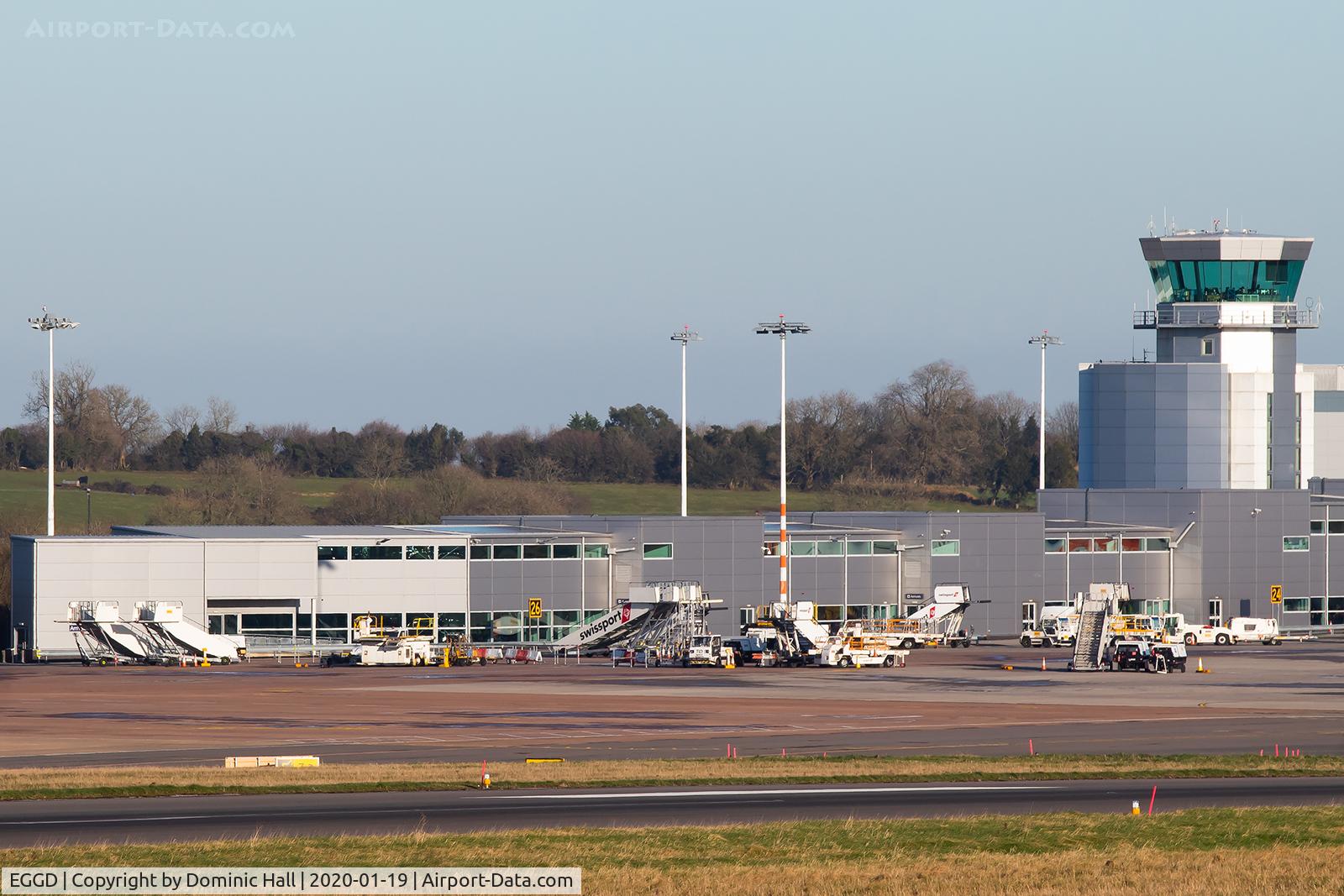 Bristol International Airport, Bristol, England United Kingdom (EGGD) - Western terminal and control tower