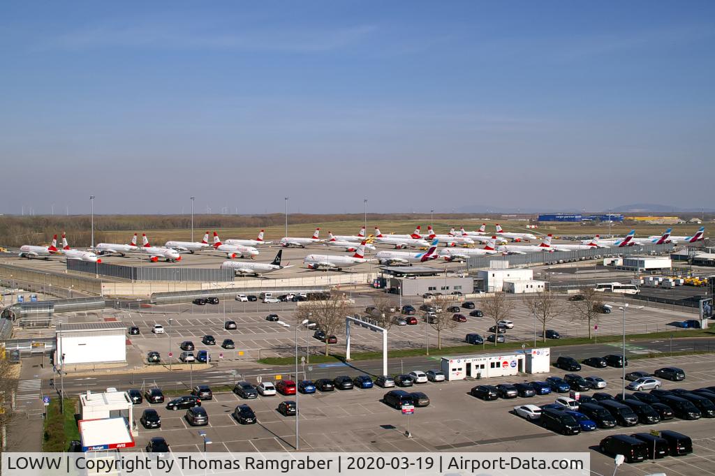 Vienna International Airport, Vienna Austria (LOWW) - Austrian Airlines' storage due to corona-crisis