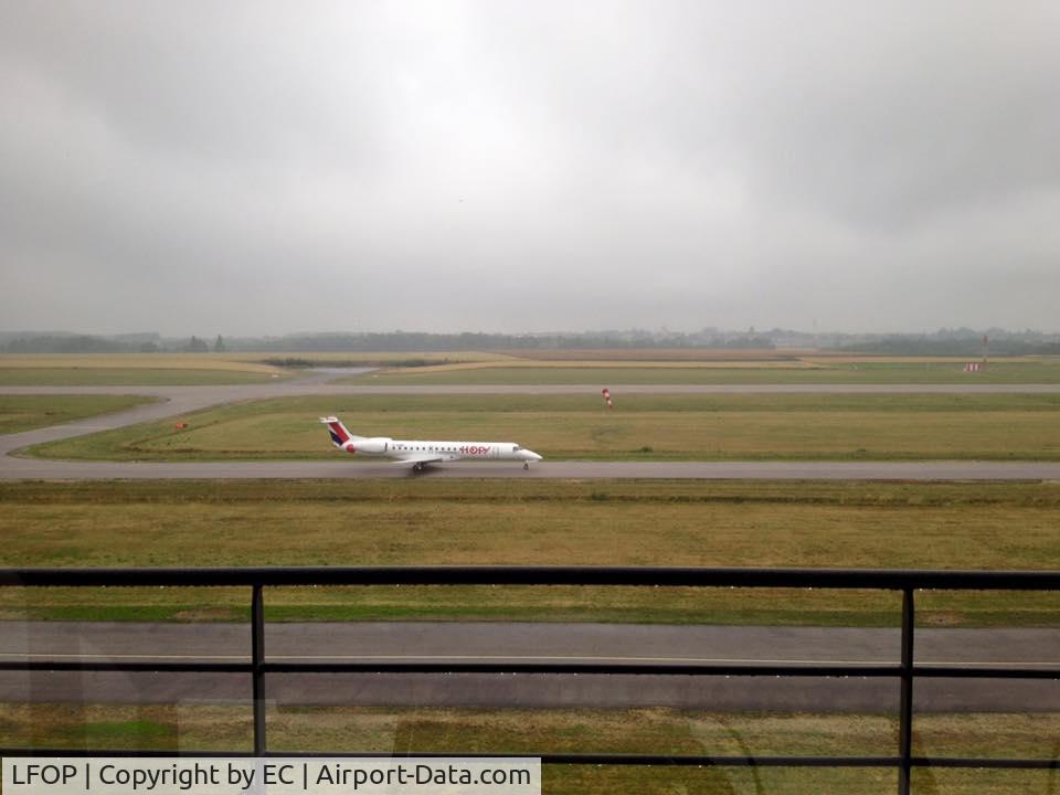 Rouen Vallée de Seine Airport, Rouen France (LFOP) - Rouen Vallée de Seine airport runway view from atc