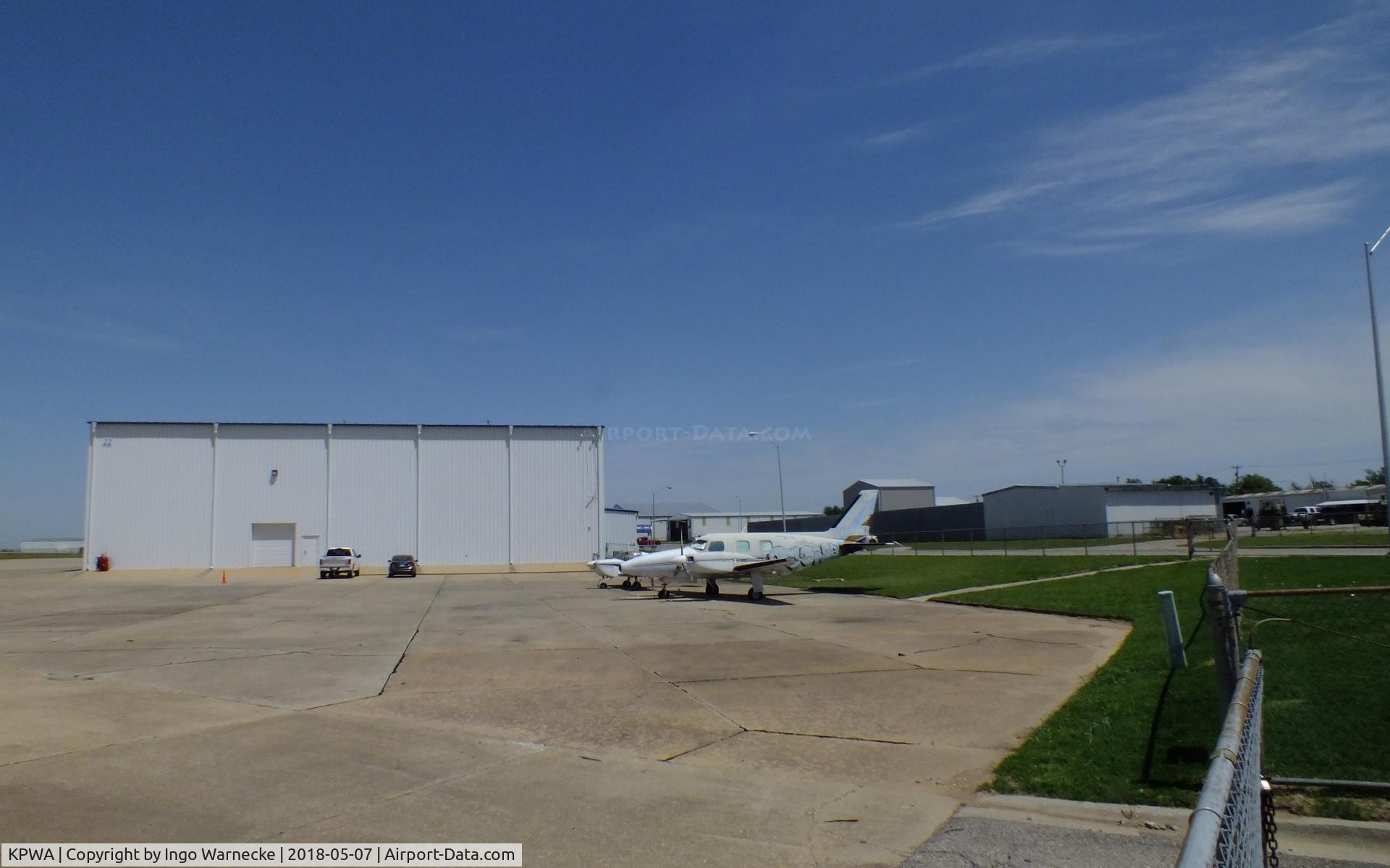 Wiley Post Airport (PWA) - hangars at the Wiley Post airport, Oklahoma City OK