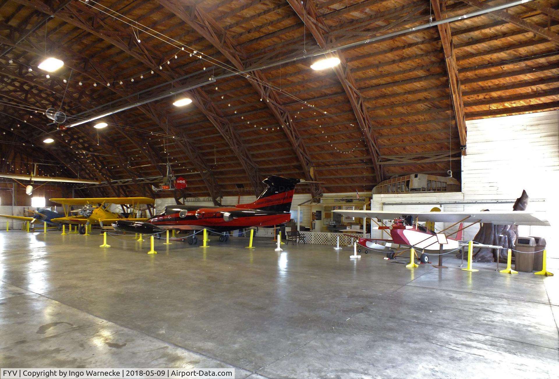 Drake Field Airport (FYV) - inside the historic 1940s hangar of the Arkansas Air & Military Museum at Fayetteville Municpal Airport / Drake Field, Fayetteville AR