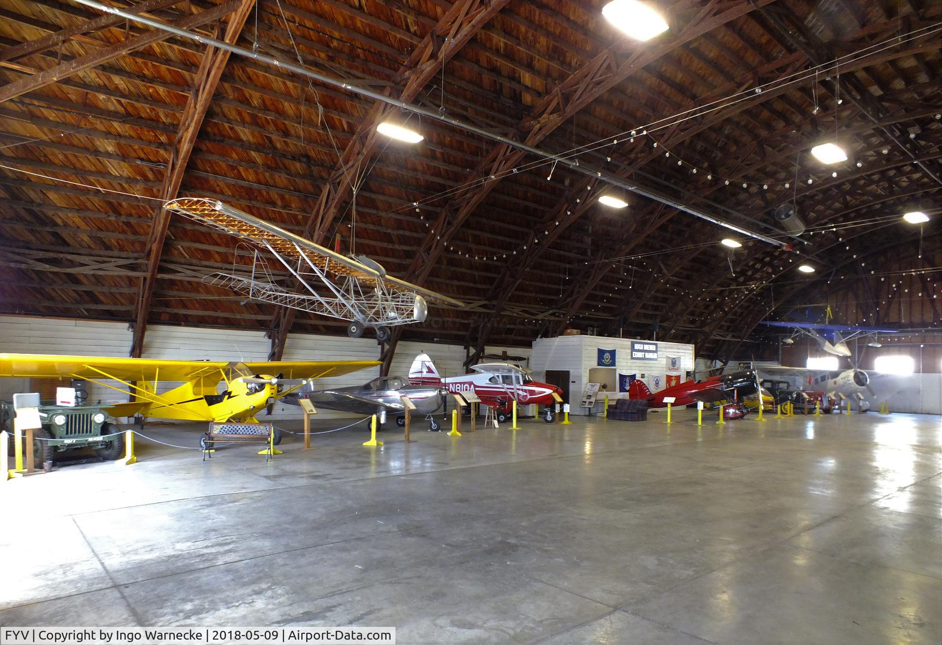 Drake Field Airport (FYV) - inside the historic 1940s hangar of the Arkansas Air & Military Museum at Fayetteville Municpal Airport / Drake Field, Fayetteville AR