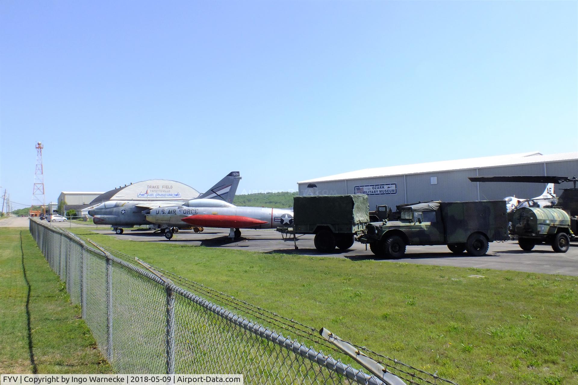 Drake Field Airport (FYV) - outside the Arkansas Air & Military Museum at Fayetteville Municpal Airport / Drake Field, Fayetteville AR