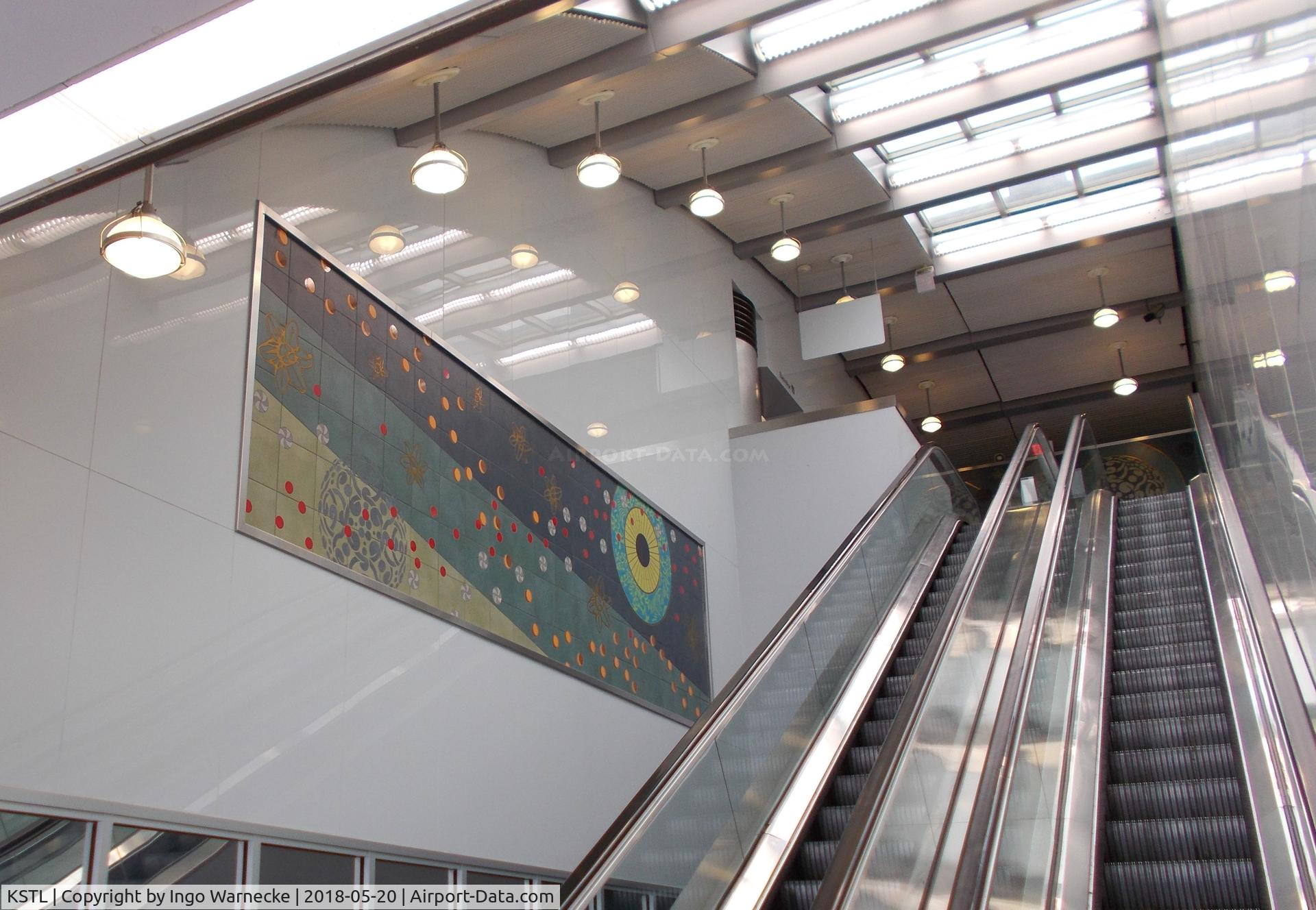 Lambert-st Louis International Airport (STL) - nice mural in a terminal of Lambert-St. Louis Intl. Airport, St. Louis MO