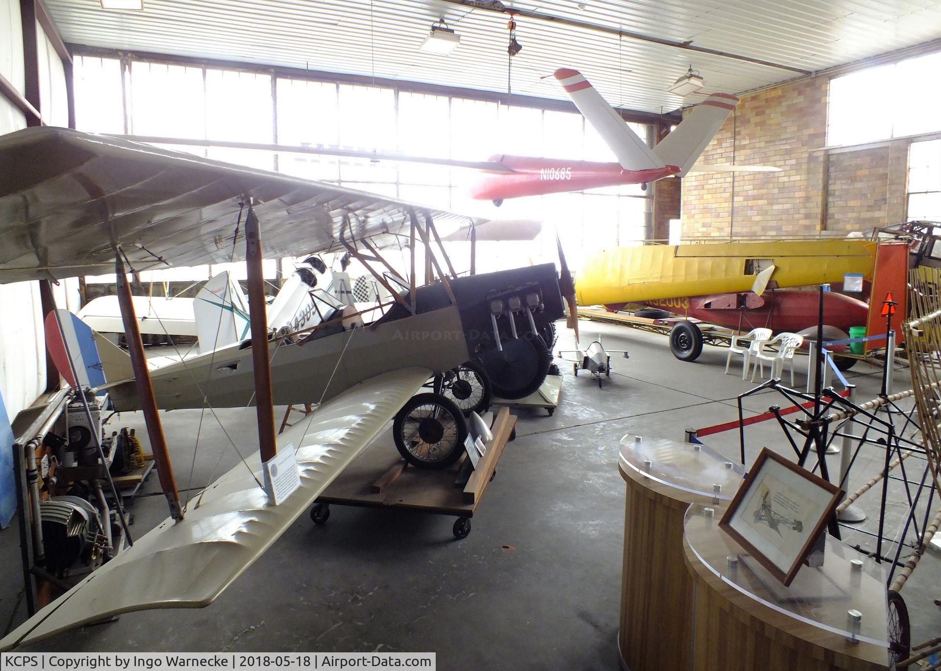 St Louis Downtown Airport (CPS) - inside the hangar of the Greater St. Louis  Air and Space Museum at St. Louis Downtown Airport, Cahokia IL