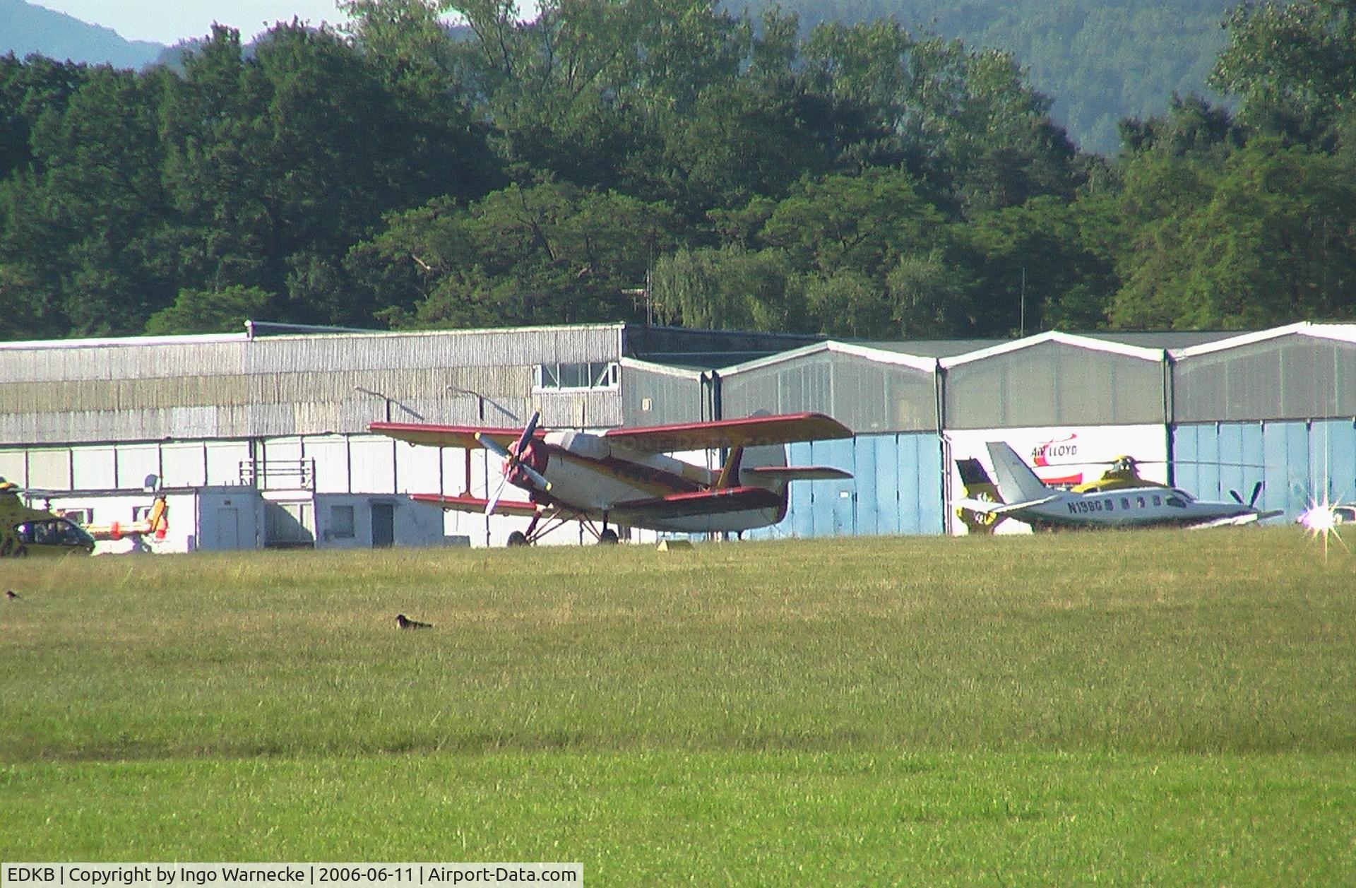 Bonn-Hangelar Airport, Sankt Augustin Germany (EDKB) - hangars at the central part of Bonn/Hangelar airfield