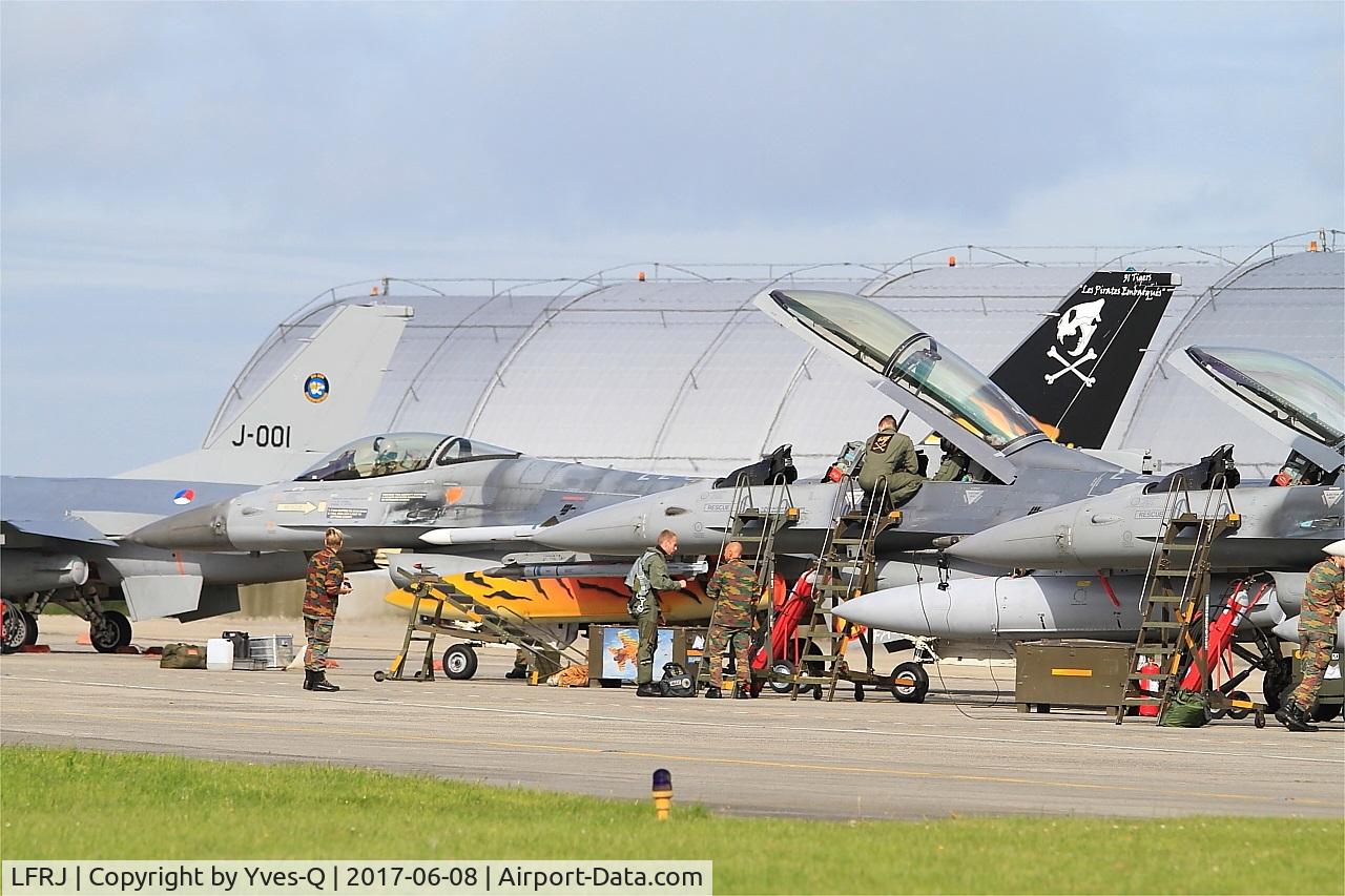 Landivisiau Airport, Landivisiau France (LFRJ) - Flight line, Landivisiau naval air base (LFRJ) Tiger Meet 2017