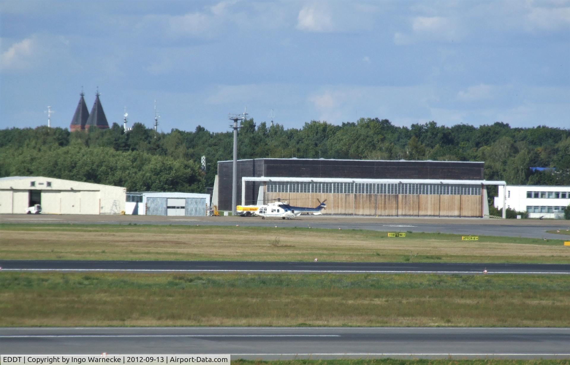 Tegel International Airport (closing in 2011), Berlin Germany (EDDT) - hangars in the military part of Berlin-Tegel