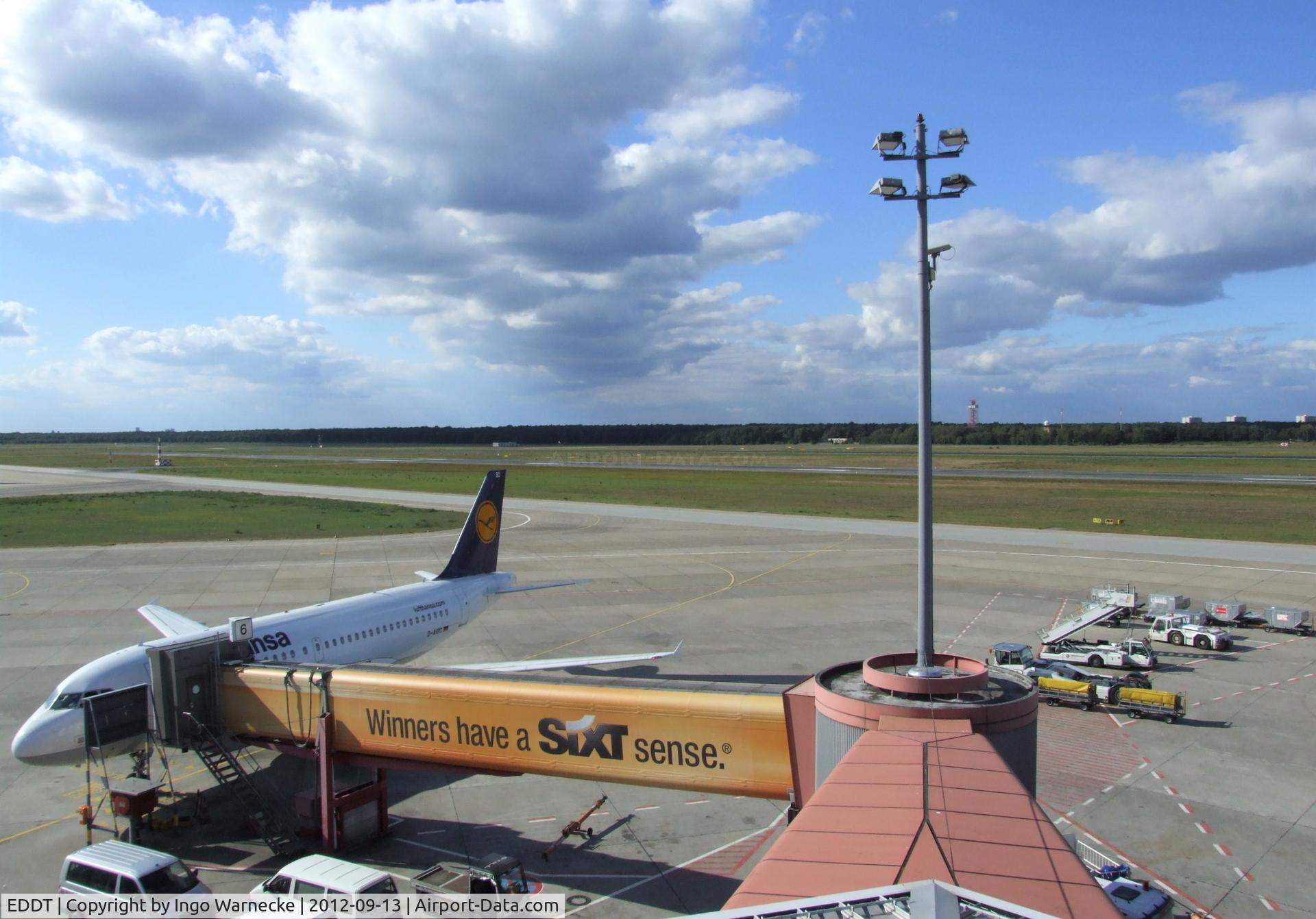 Tegel International Airport (closing in 2011), Berlin Germany (EDDT) - apron and boarding bridge at Berlin-Tegel