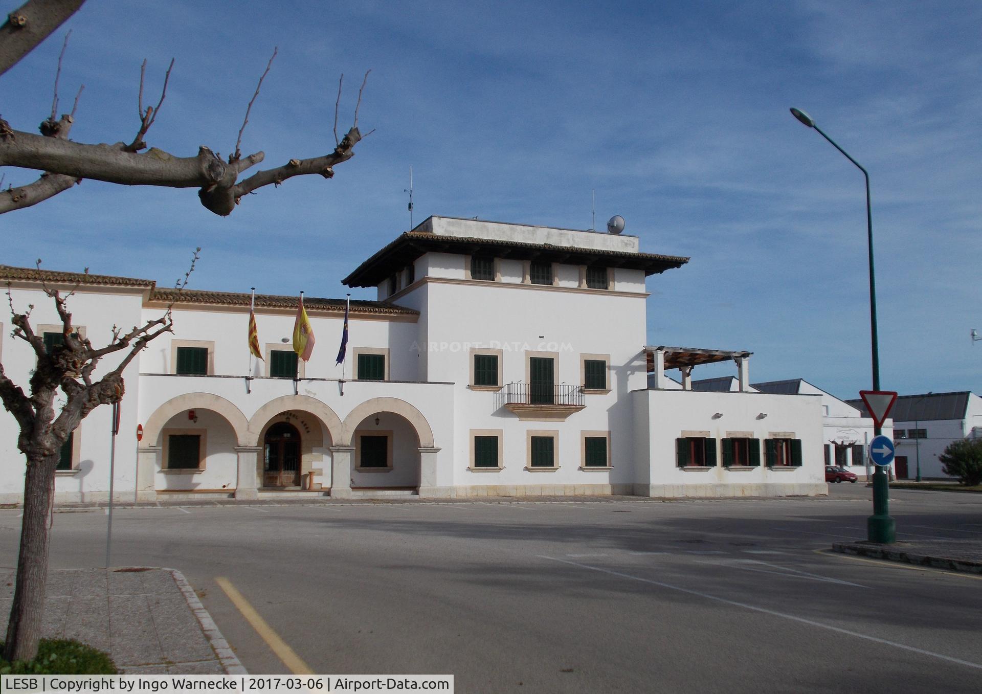 Son Bonet Aerodrome Airport, Palma de Mallorca Spain (LESB) - landside view of the terminal at Son Bonet airport, Mallorca