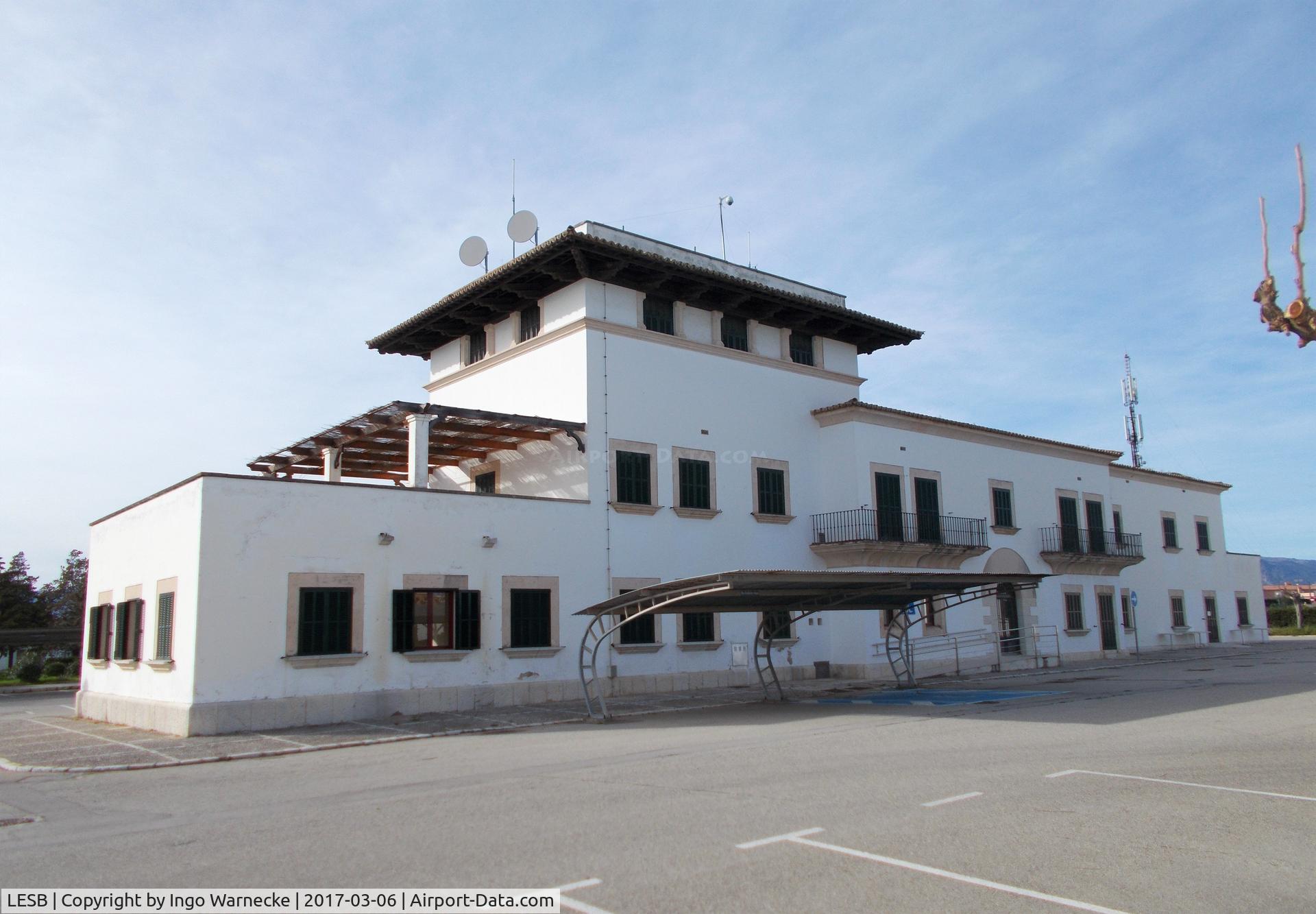 Son Bonet Aerodrome Airport, Palma de Mallorca Spain (LESB) - airside view of the terminal at Son Bonet airport, Mallorca
