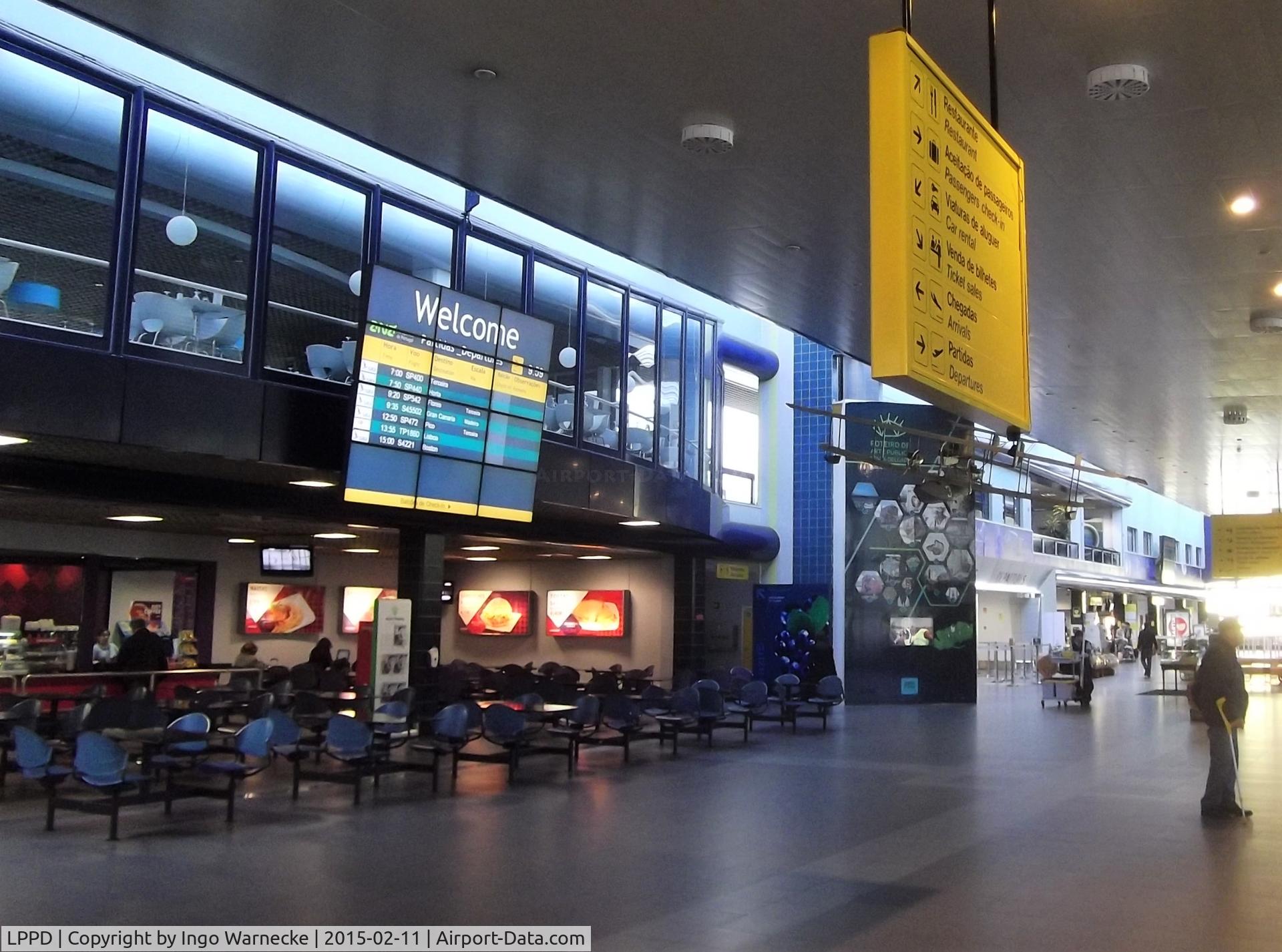 João Paulo II Airport, Ponta Delgada, São Miguel Island Portugal (LPPD) - inside the terminal at Ponta Delgada airport
