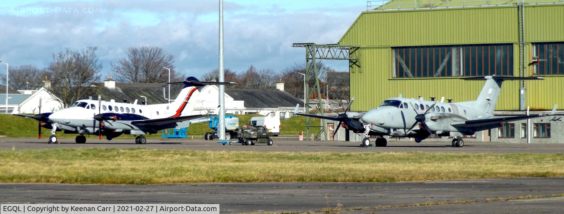 RAF Leuchars Airport, Leuchars, Scotland United Kingdom (EGQL) - 2x No. 14 Squadron Shadows, one of which is an R1 (ZZ504) and the other which is an R1+ (ZZ507)
