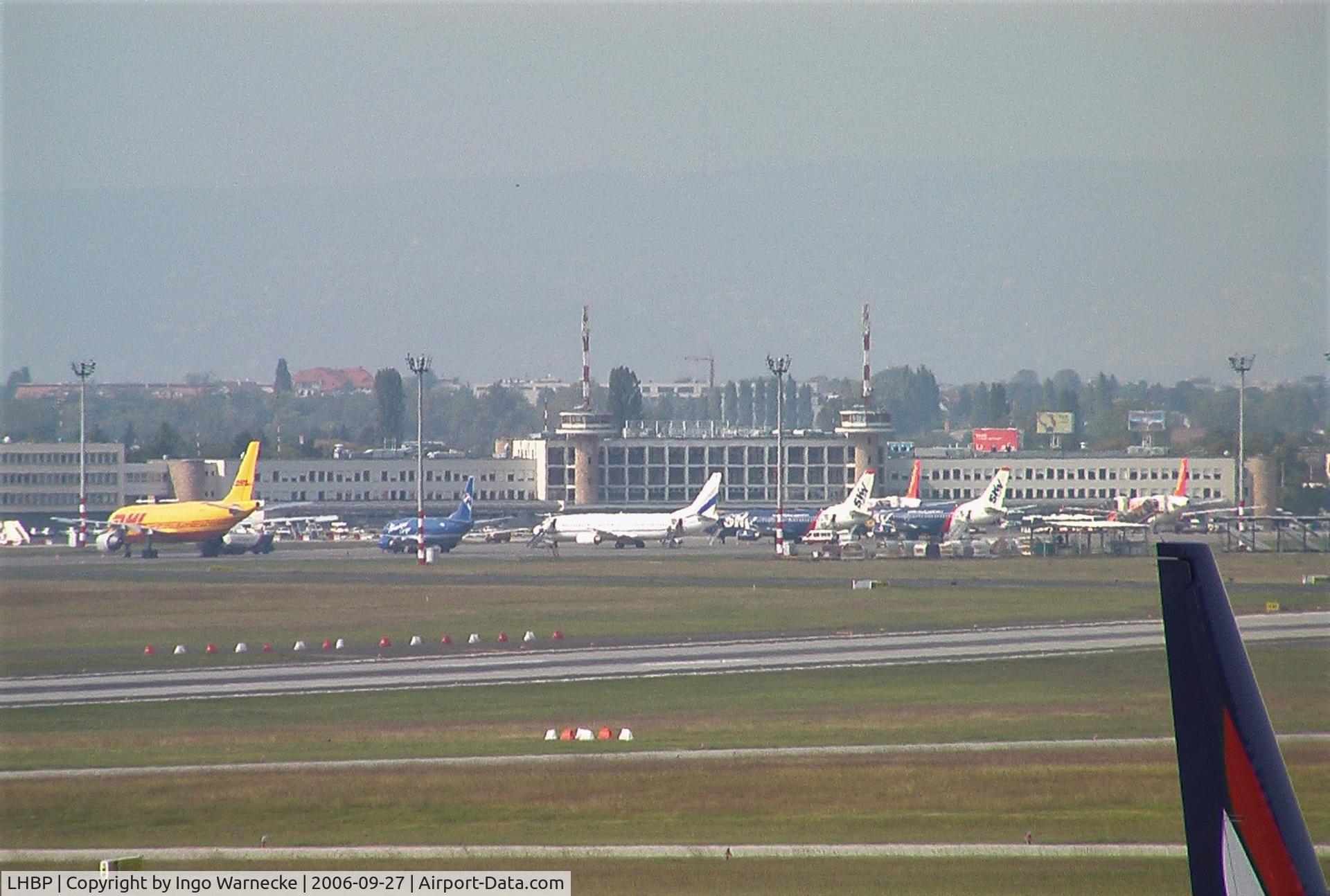 Budapest Ferihegy International Airport, Budapest Hungary (LHBP) - view of terminal I as seen from terminal II at Ferihegy airport, Budapest