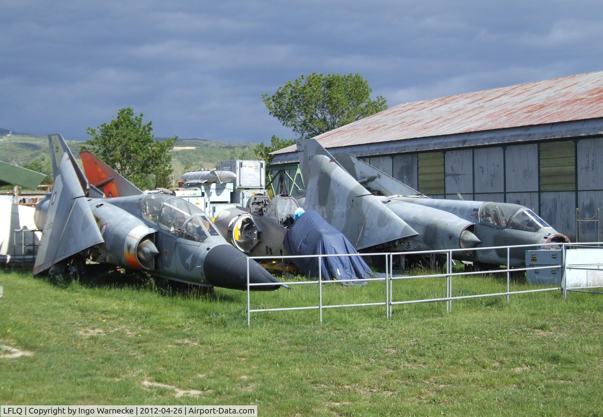 Montélimar Ancone Airport, Montélimar France (LFLQ) - stored aircraft of the Musée Européen de l'Aviation de Chasse at Montelimar Ancone airfield