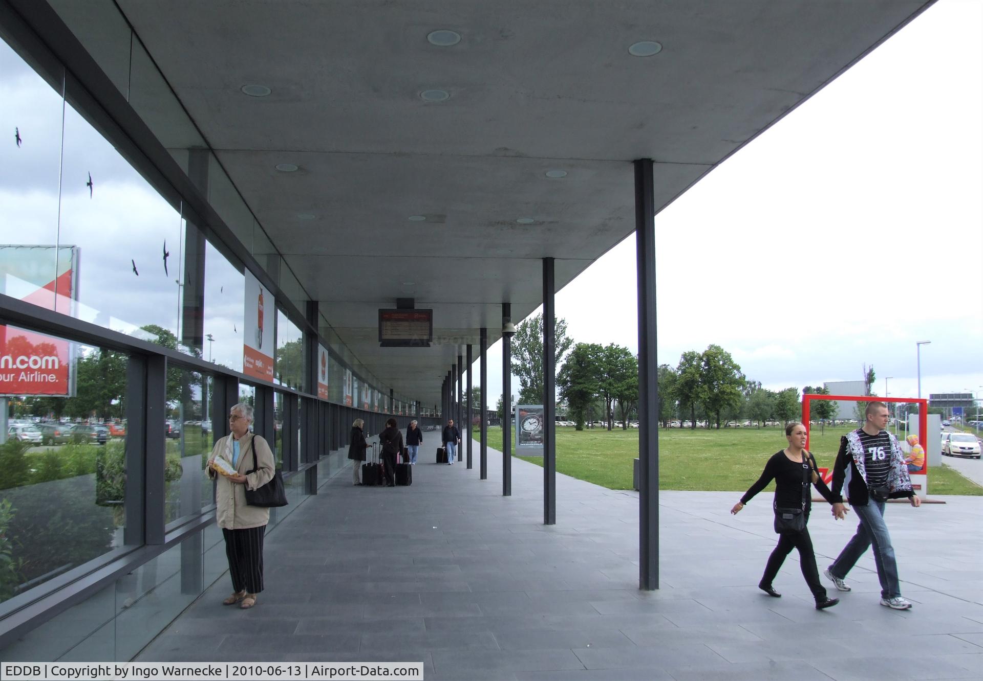 Berlin Brandenburg International Airport, Berlin Germany (EDDB) - leaving the terminal towards the rail station at Schönefeld airport