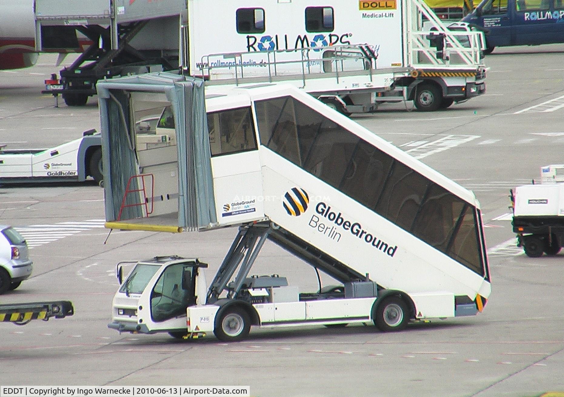 Tegel International Airport (closing in 2011), Berlin Germany (EDDT) - self-powered covered boarding stairs at Tegel airport #v