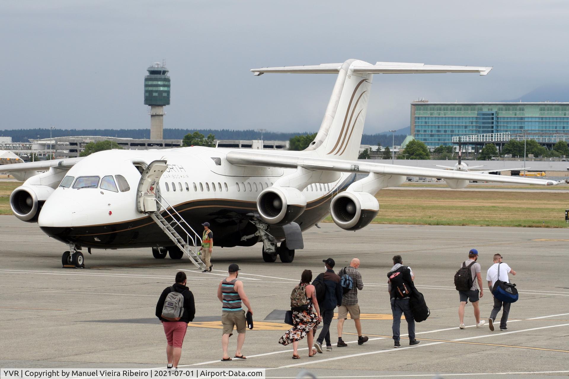 Vancouver International Airport, Vancouver, British Columbia Canada (YVR) - Boarding the old fashioned way.