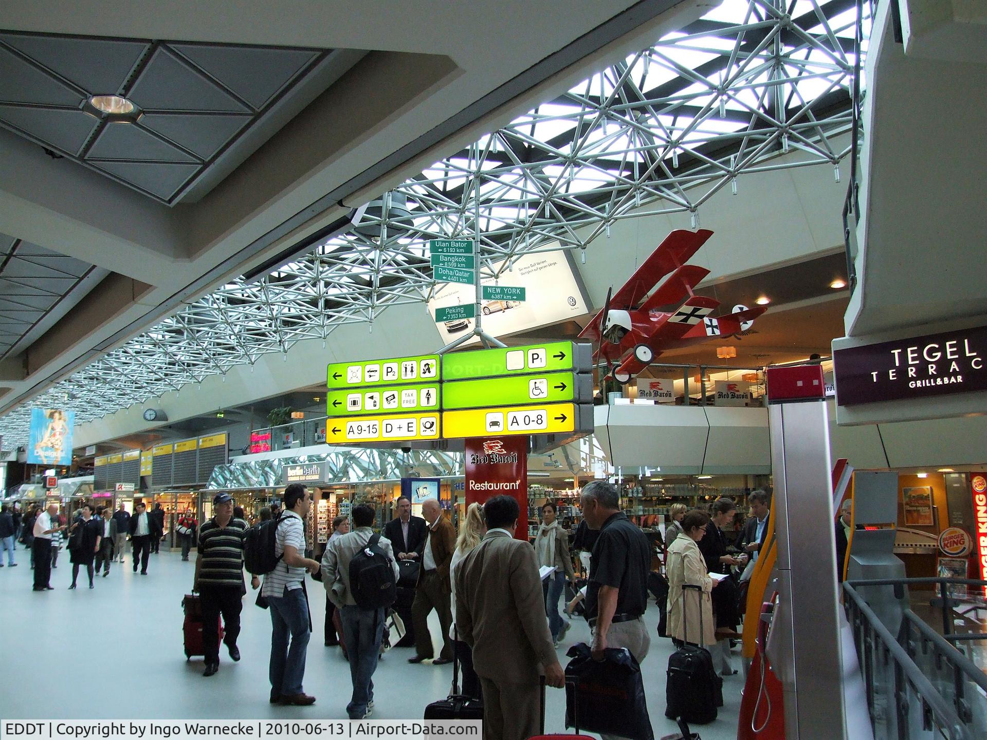Tegel International Airport (closing in 2011), Berlin Germany (EDDT) - inside the main terminal at Berlin Tegel airport