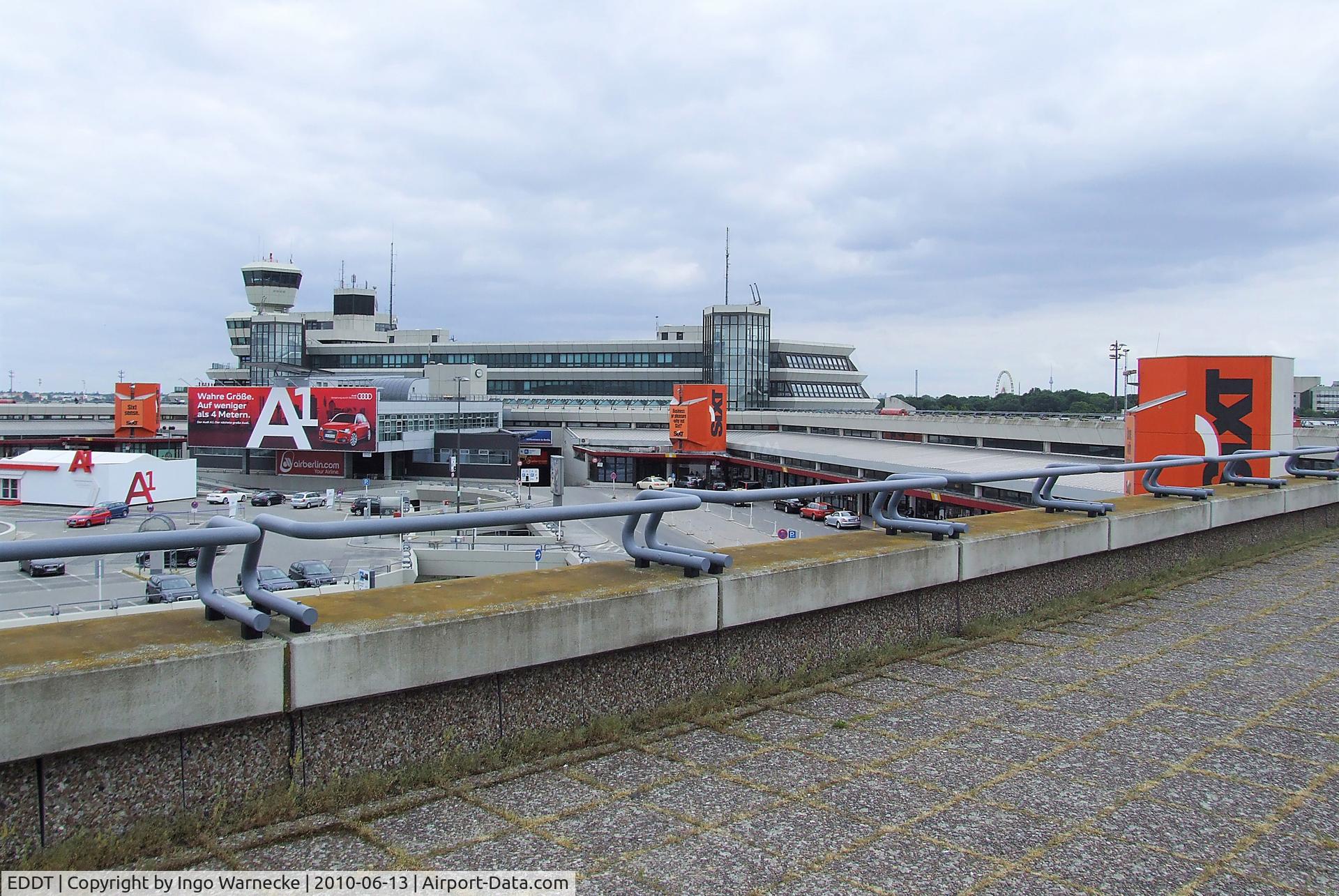 Tegel International Airport (closing in 2011), Berlin Germany (EDDT) - looking inside the hexagonal main terminal at Berlin Tegel airport