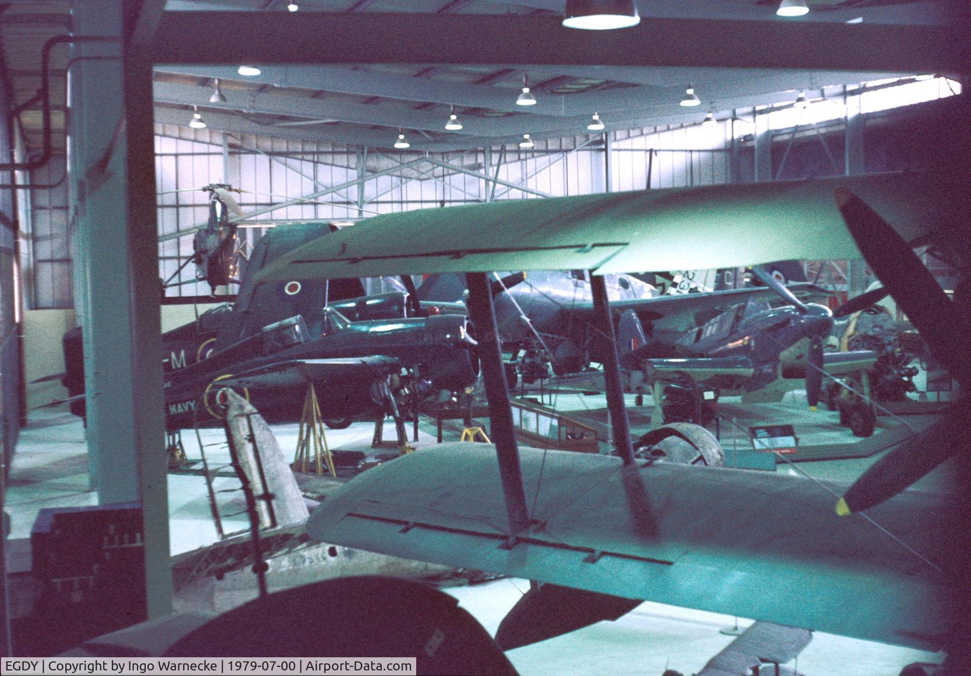 RNAS Yeovilton Airport, Yeovil, England United Kingdom (EGDY) - a look into the World War II hall of the Fleet Air Arm Museum at RNAS Yeovilton