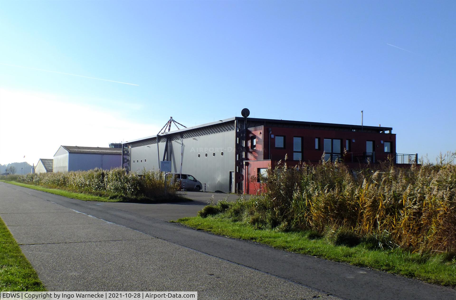 EDWS Airport - Norden-Norddeich airfield hangars 