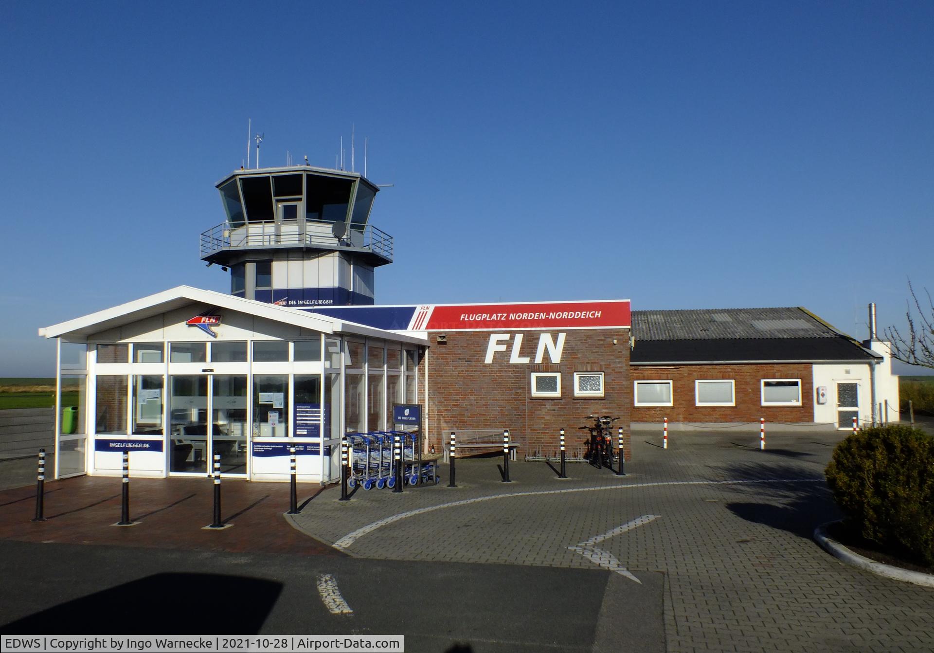 EDWS Airport - Norden-Norddeich airfield terminal and tower