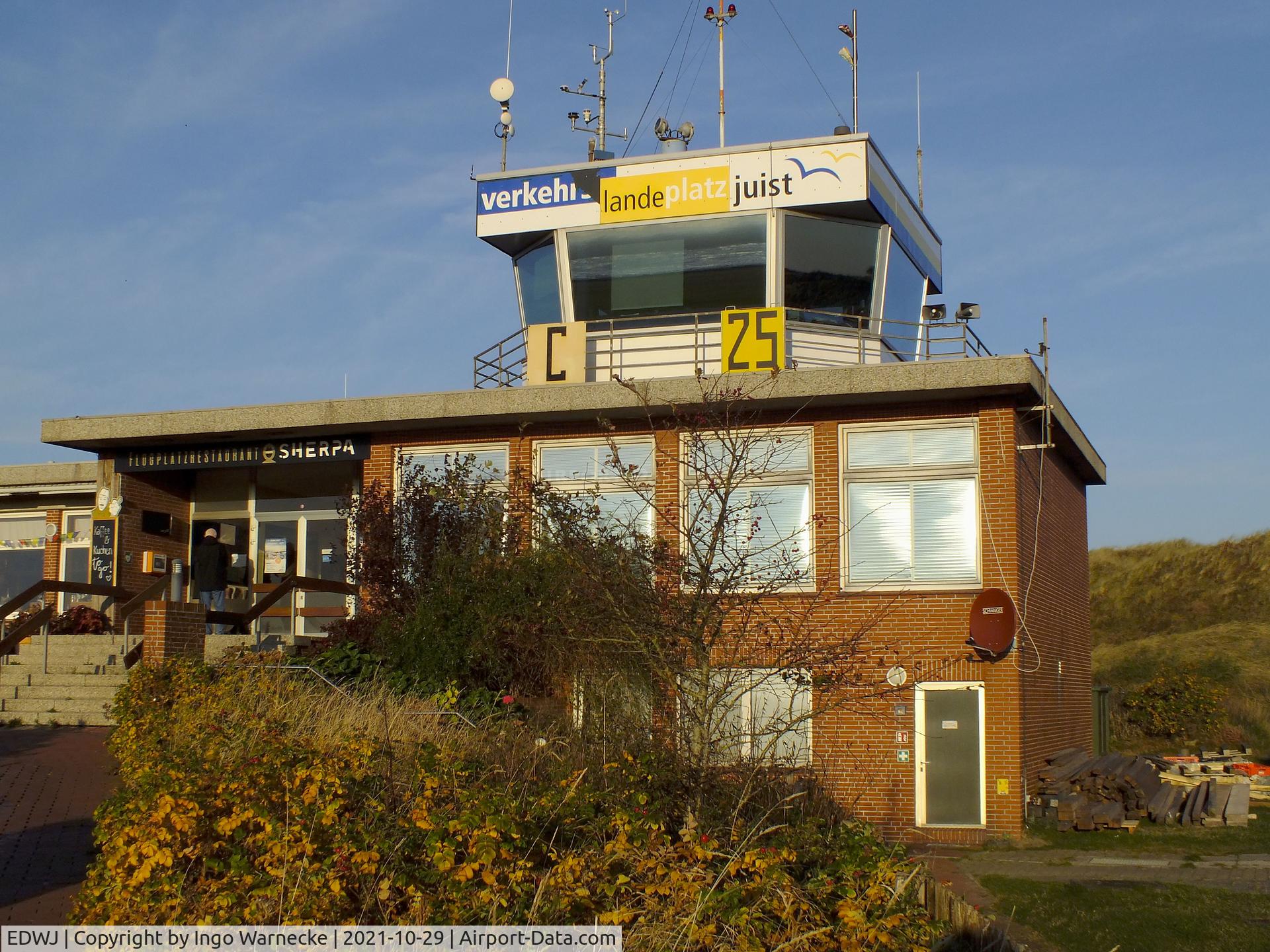 Juist Airport, Juist Germany (EDWJ) - tower at Juist airfield