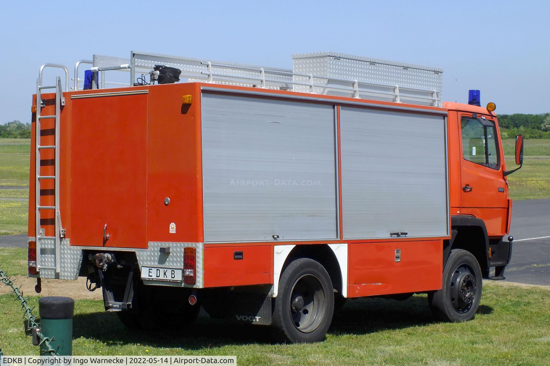 Bonn-Hangelar Airport, Sankt Augustin Germany (EDKB) - airfield fire truck at Bonn-Hangelar airfield #v