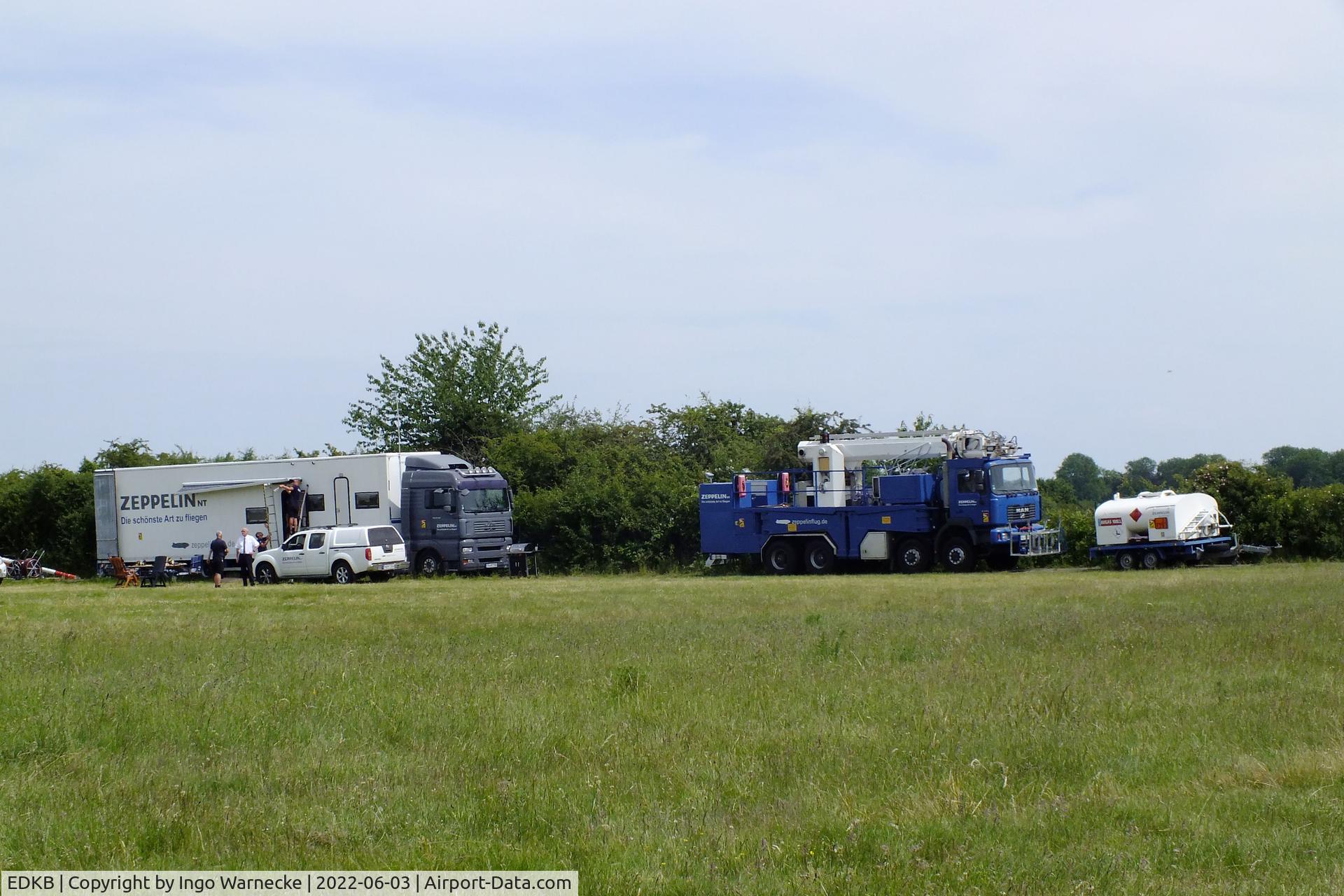 Bonn-Hangelar Airport, Sankt Augustin Germany (EDKB) - Zeppelin support ground vehicles at Bonn-Hangelar airfield