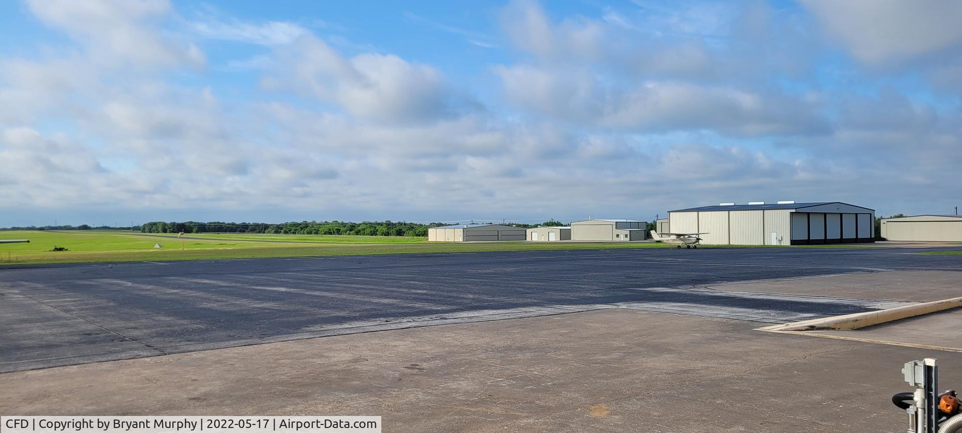 Coulter Field Airport (CFD) - Outside FBO looking at midfield 